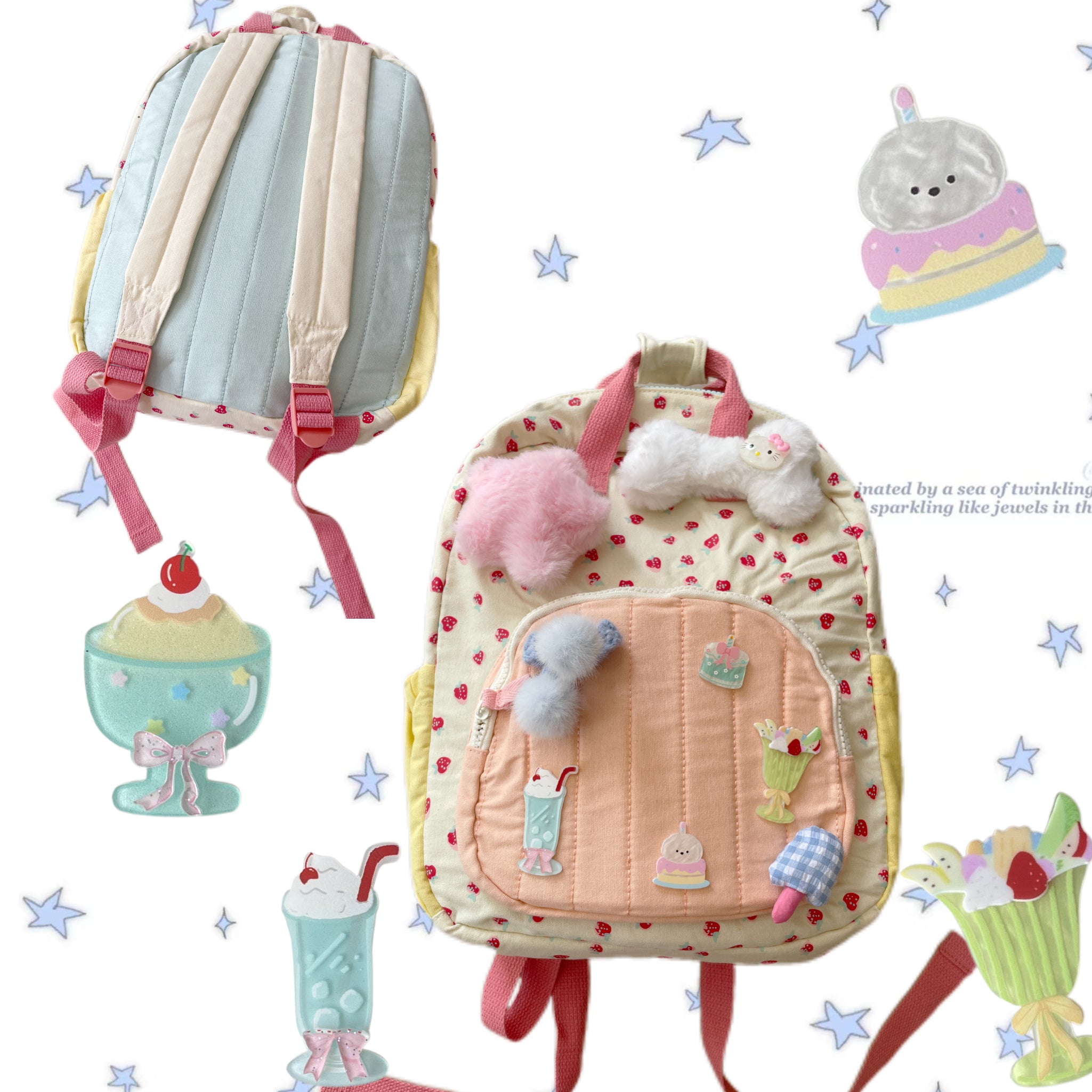 Dopamine Y2K Ice Cream Mini Backpack - Hottie by Land Decora