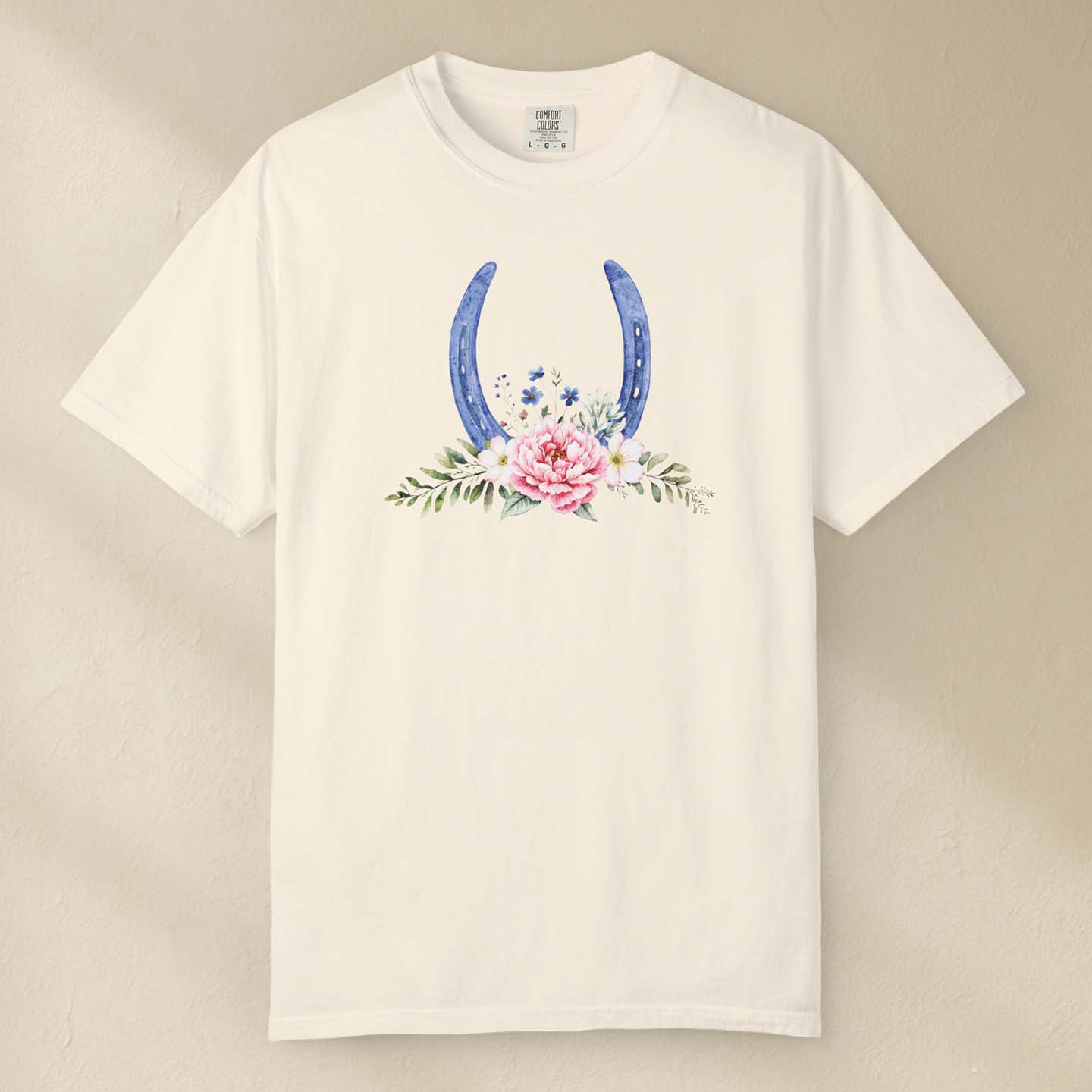 Floral Horseshoe T-Shirt by DILLO Outfitters