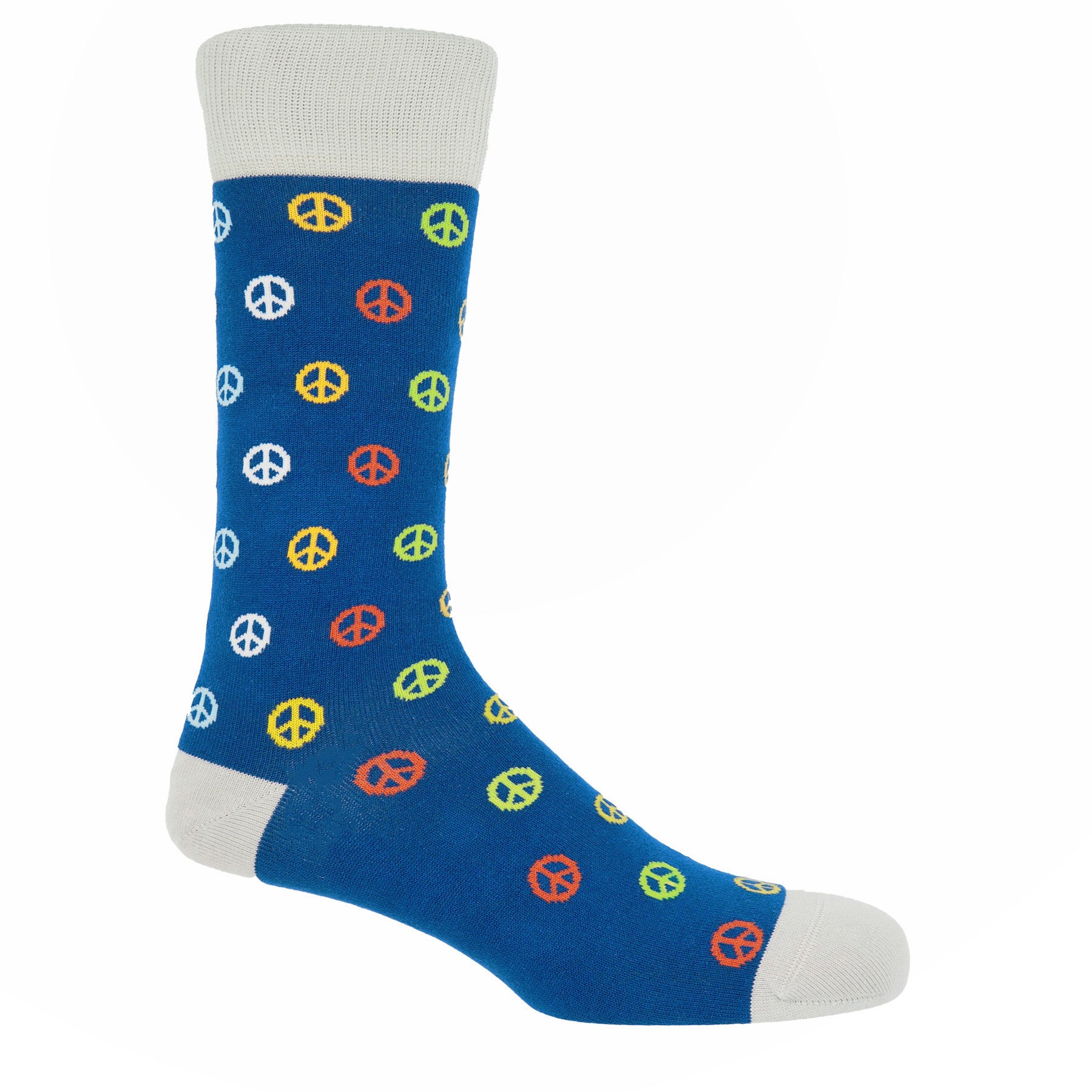 Peace Men's Socks - Blue by Peper Harow