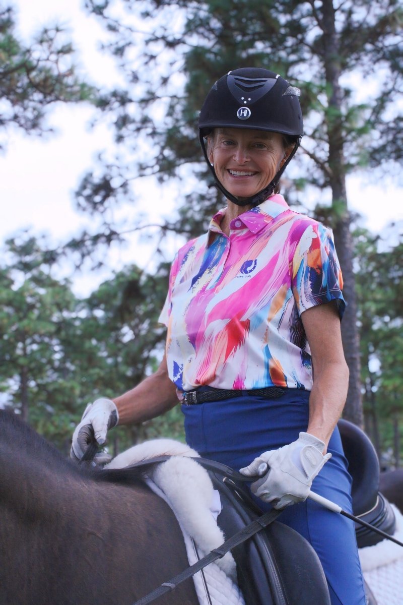Painted Pony Short Sleeve Polo by Putter Girl