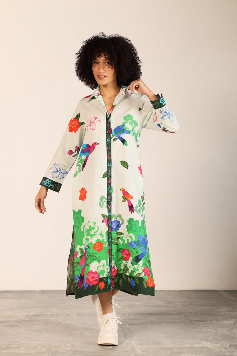 FOREST FLUTTER ELIZA DRESS by Maude Vivante