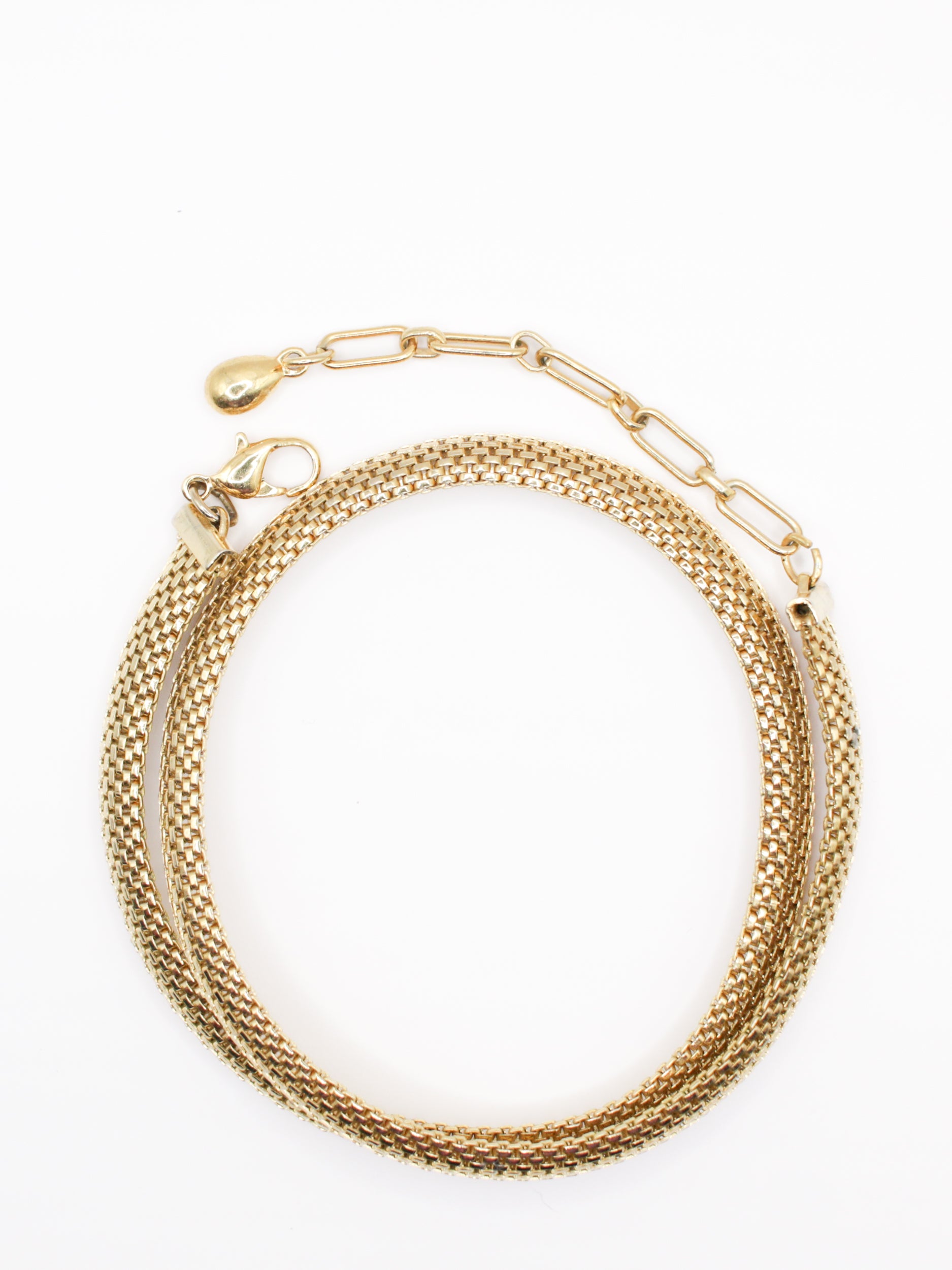 Vintage Gold Mesh Chain Necklace by Northern Grip