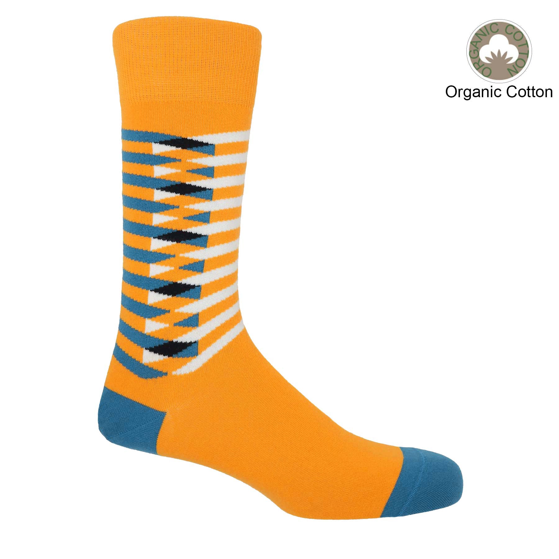 Symmetry Organic Men's Socks - Yellow by Peper Harow