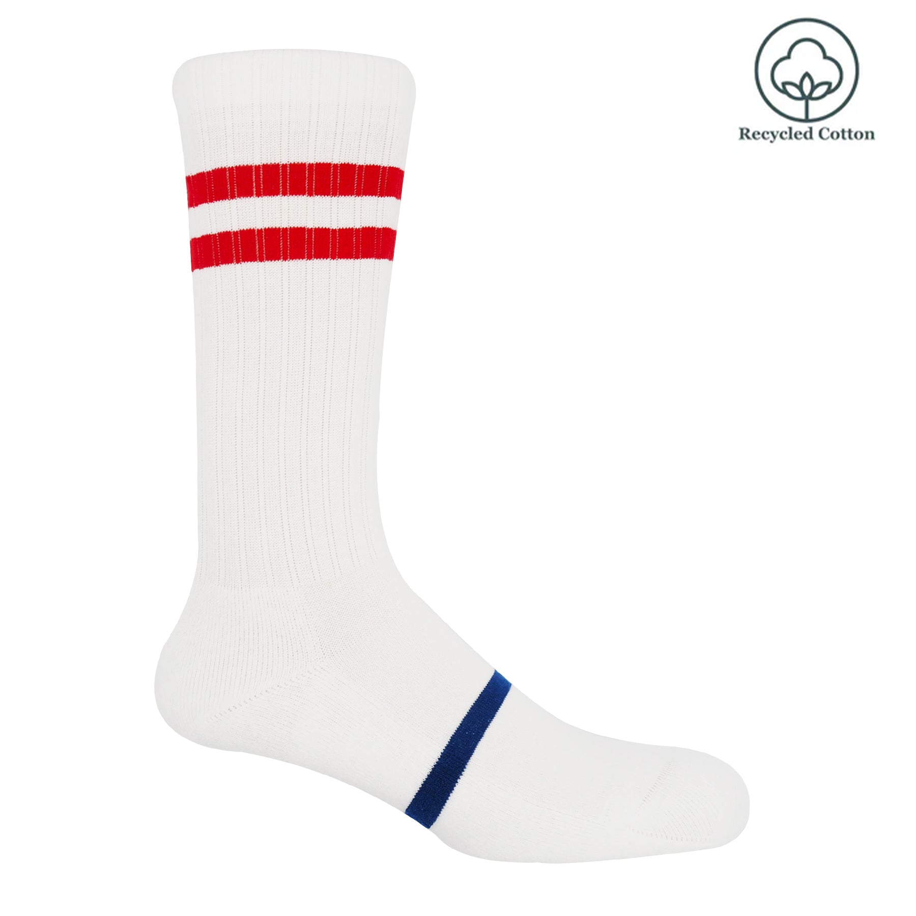 Retro Unisex Sport Socks - White by Peper Harow