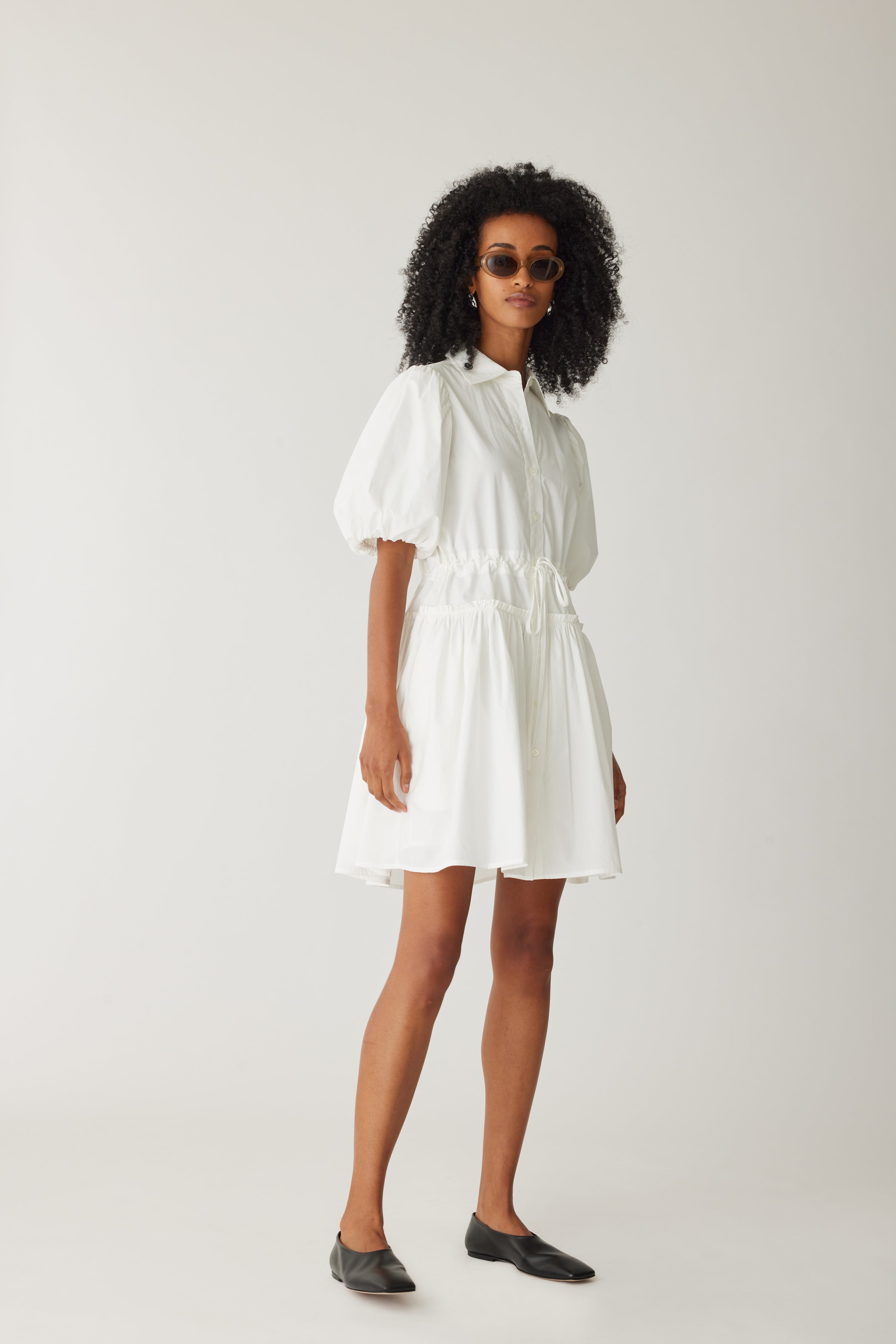 Yara Shirt Dress in Milk by Sierra Deene