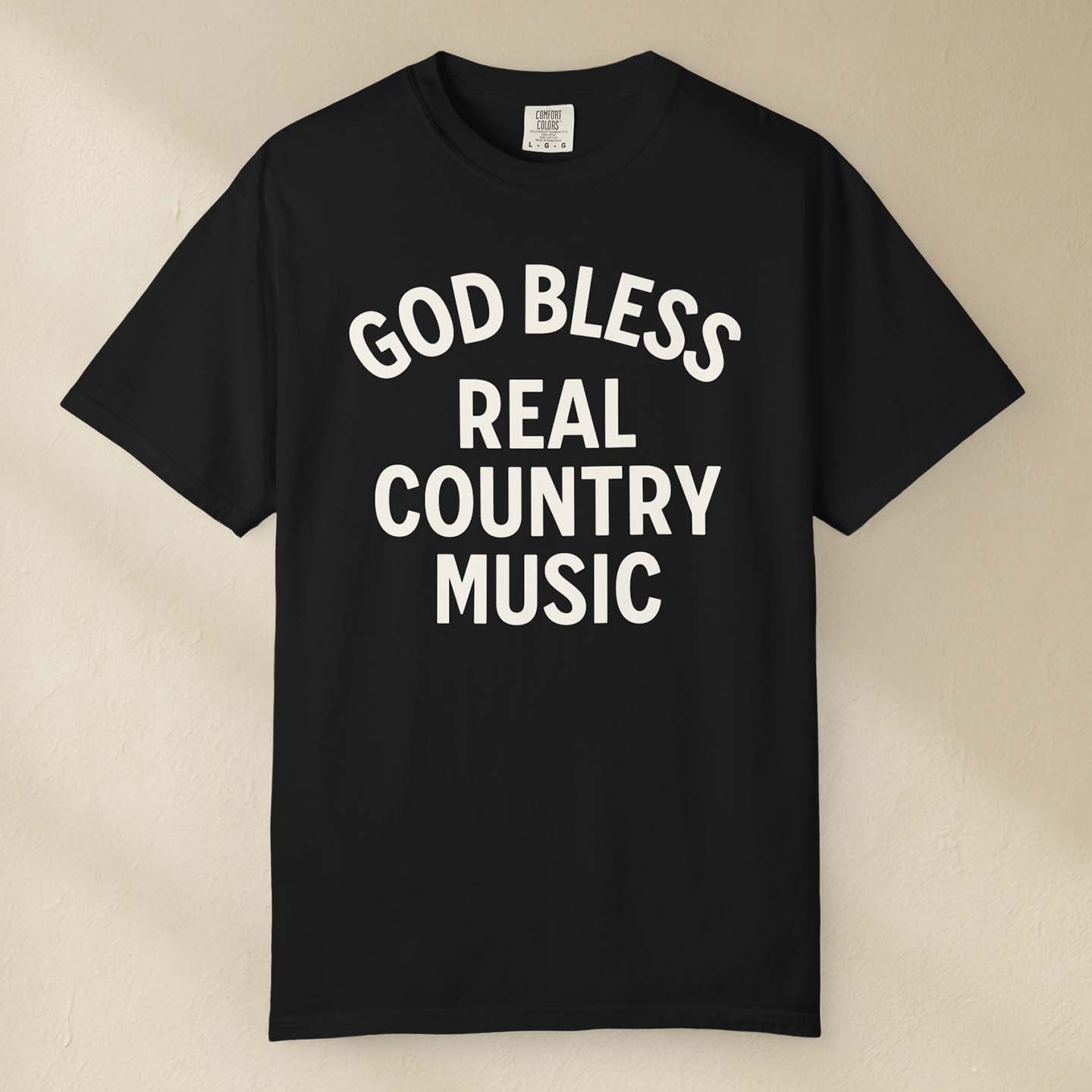 God Bless Real Country Music T-Shirt by DILLO Outfitters