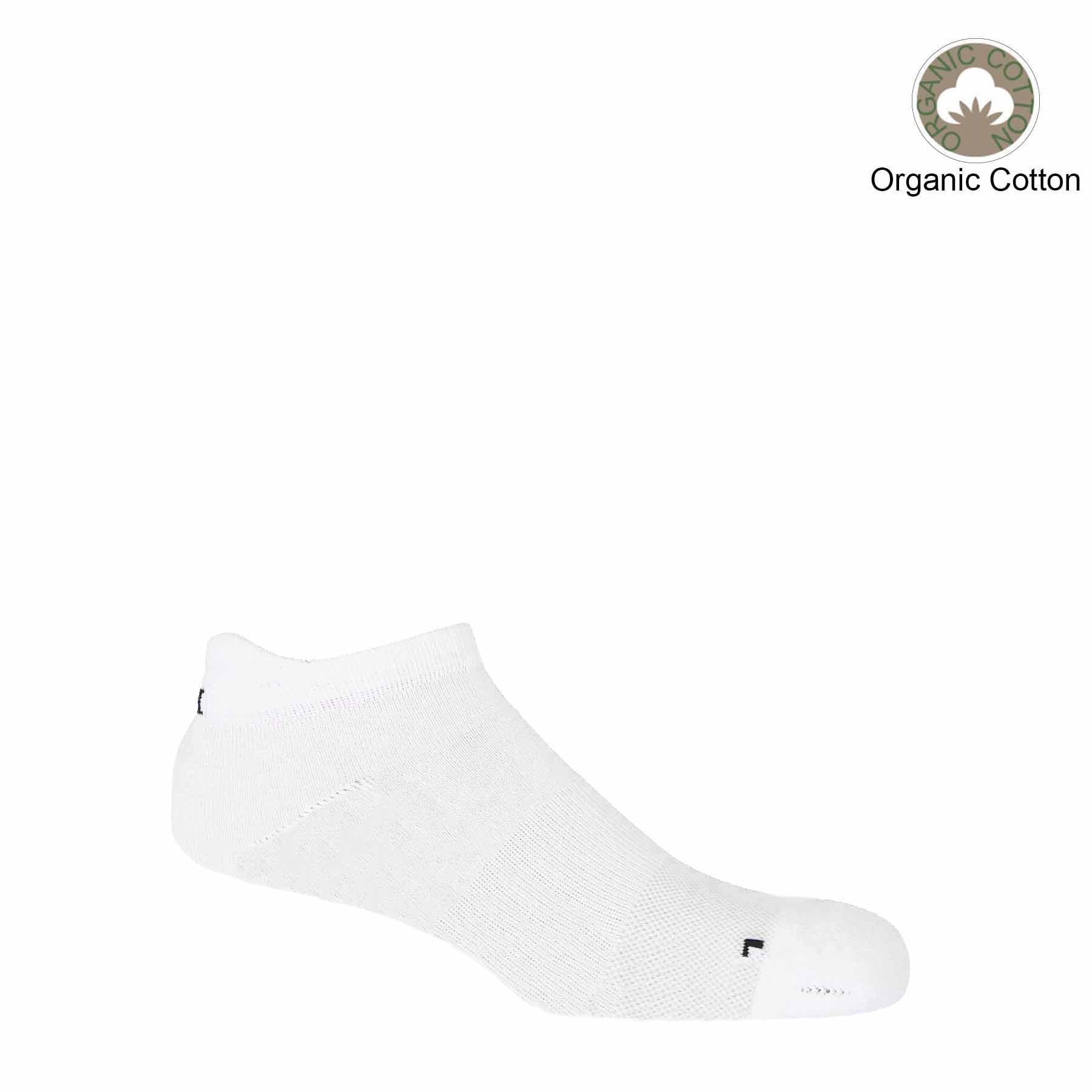 Organic Men's Trainer Sport Socks - White by Peper Harow