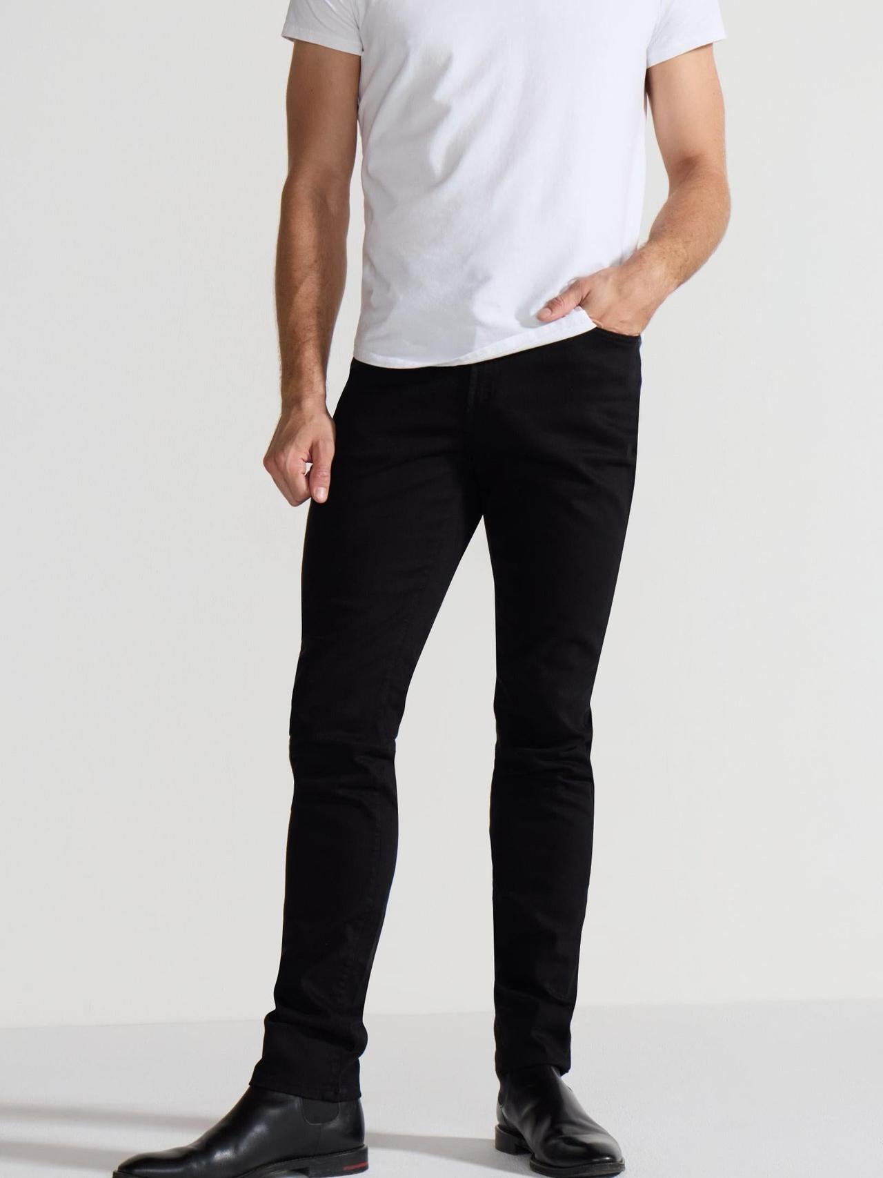 Greyson Noir Stretch Skinny Jean by MONFRERE
