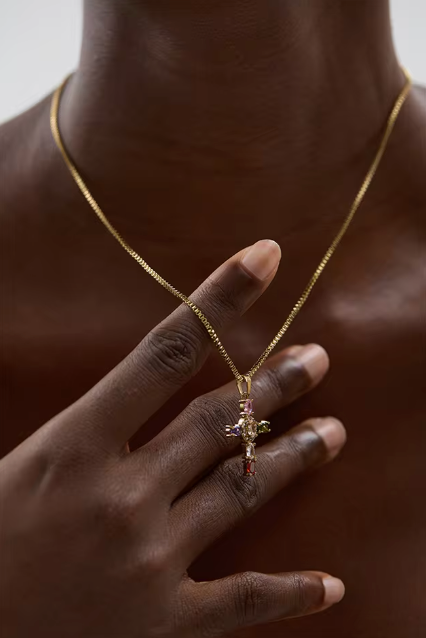 MEDIEVAL CROSS NECKLACE (HANDMADE, WATERPROOF, 18K GOLD OR WHITE GOLD by RAËLIV