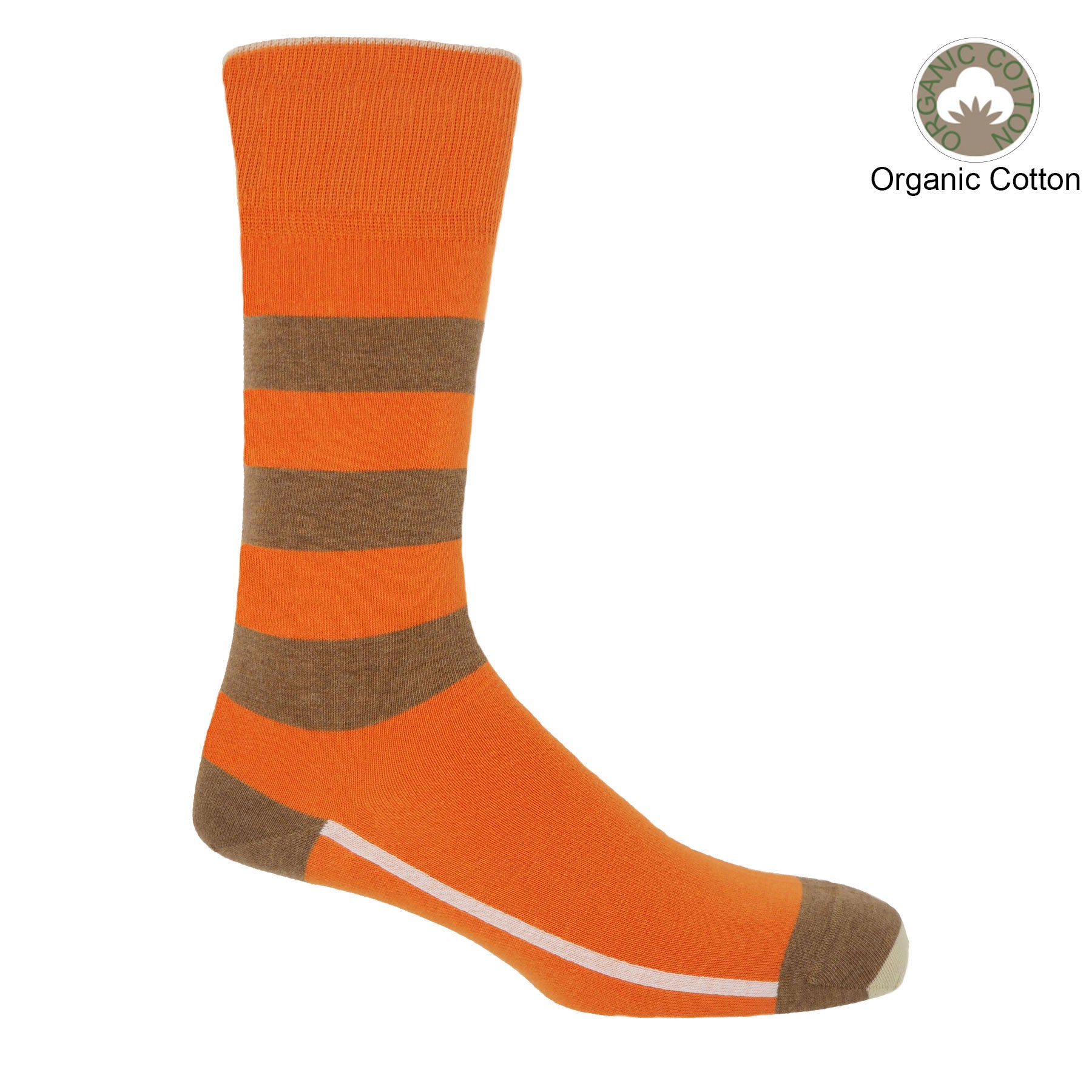 Equilibrium Organic Men's Socks - Orange by Peper Harow