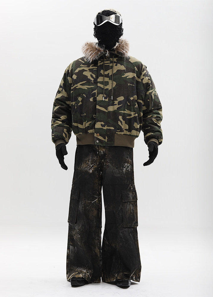 Off/Sc Camo Bomber Jacket by OFFCULTURE