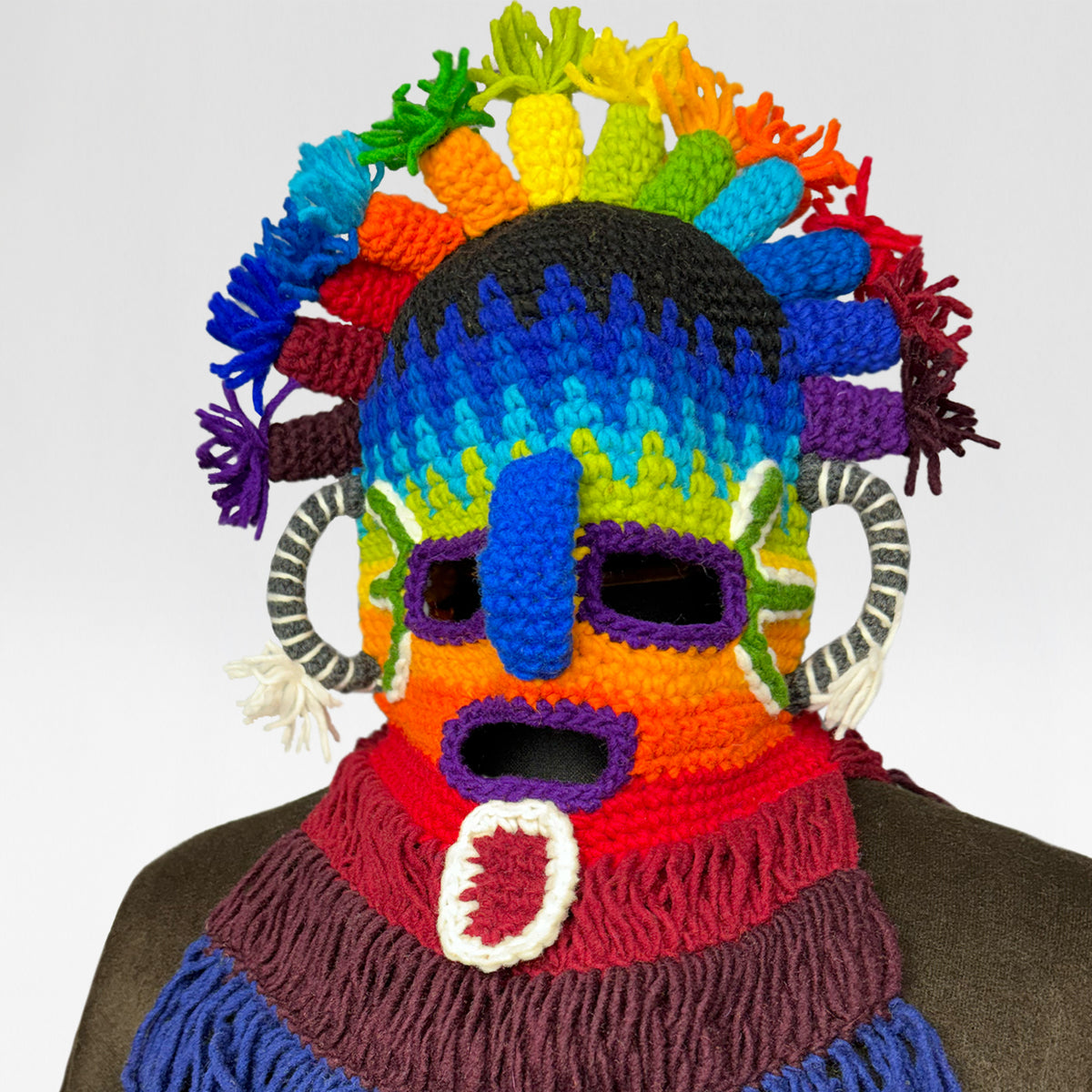 Aya Huma Handcrafted Festival Mask - Celebrate Ecuador's Rich Heritage by ECUALAMA