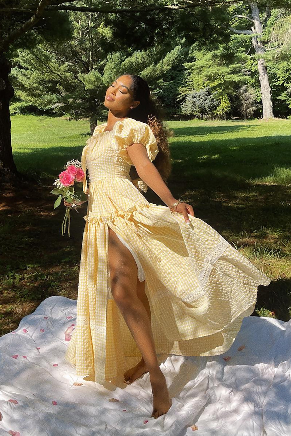 Lemon Goddess Gown by Miss Candyholic