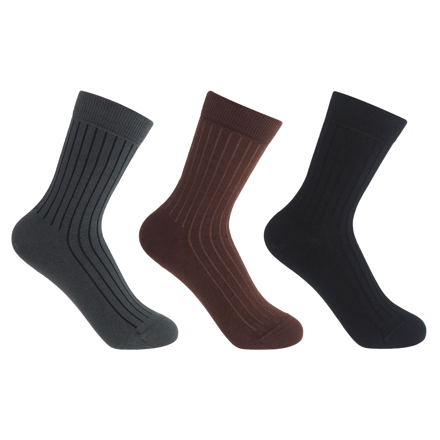 3 Pack Essential Women's Socks - Stone by Peper Harow