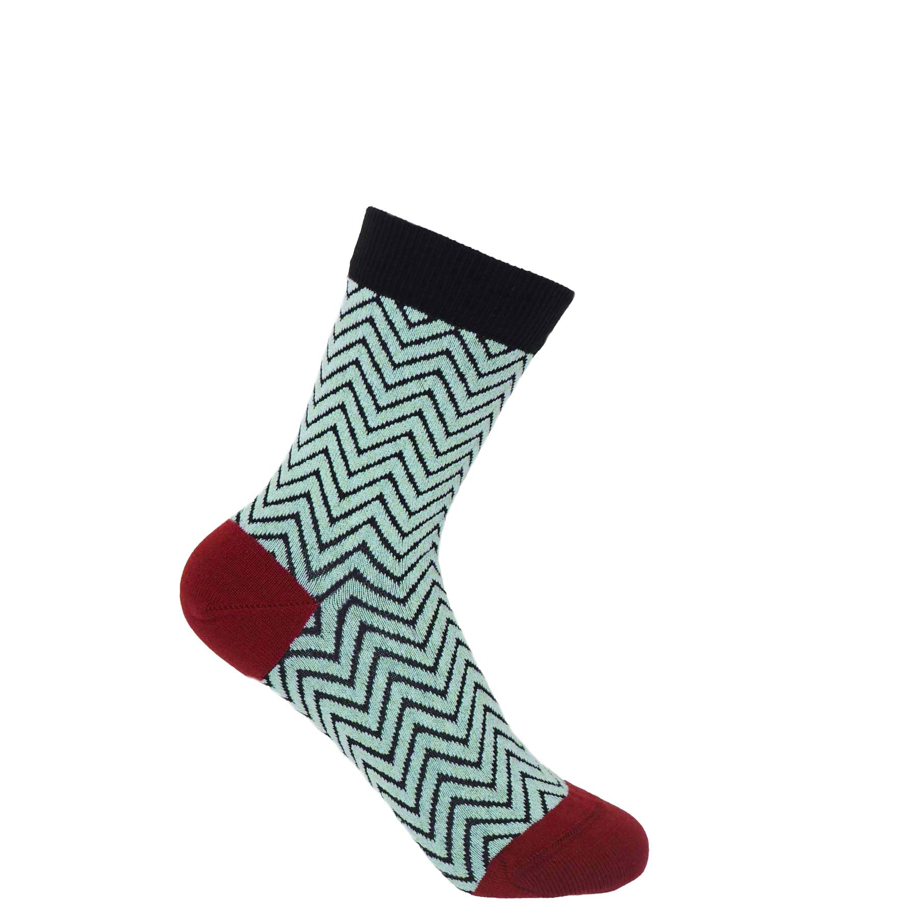 Zigzag Women's Socks - Black by Peper Harow