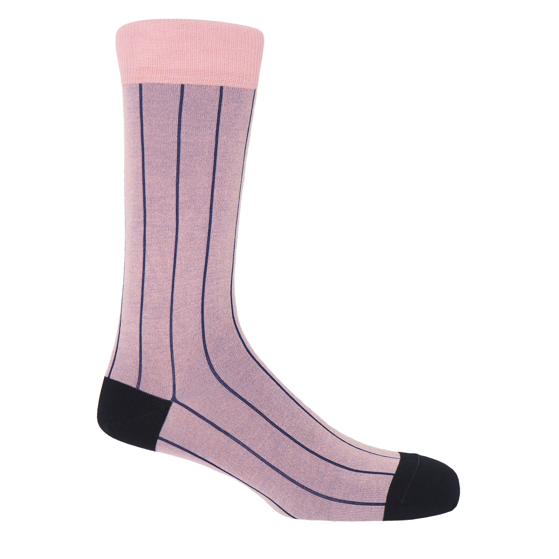 Pin Stripe Men's Socks - Pink by Peper Harow
