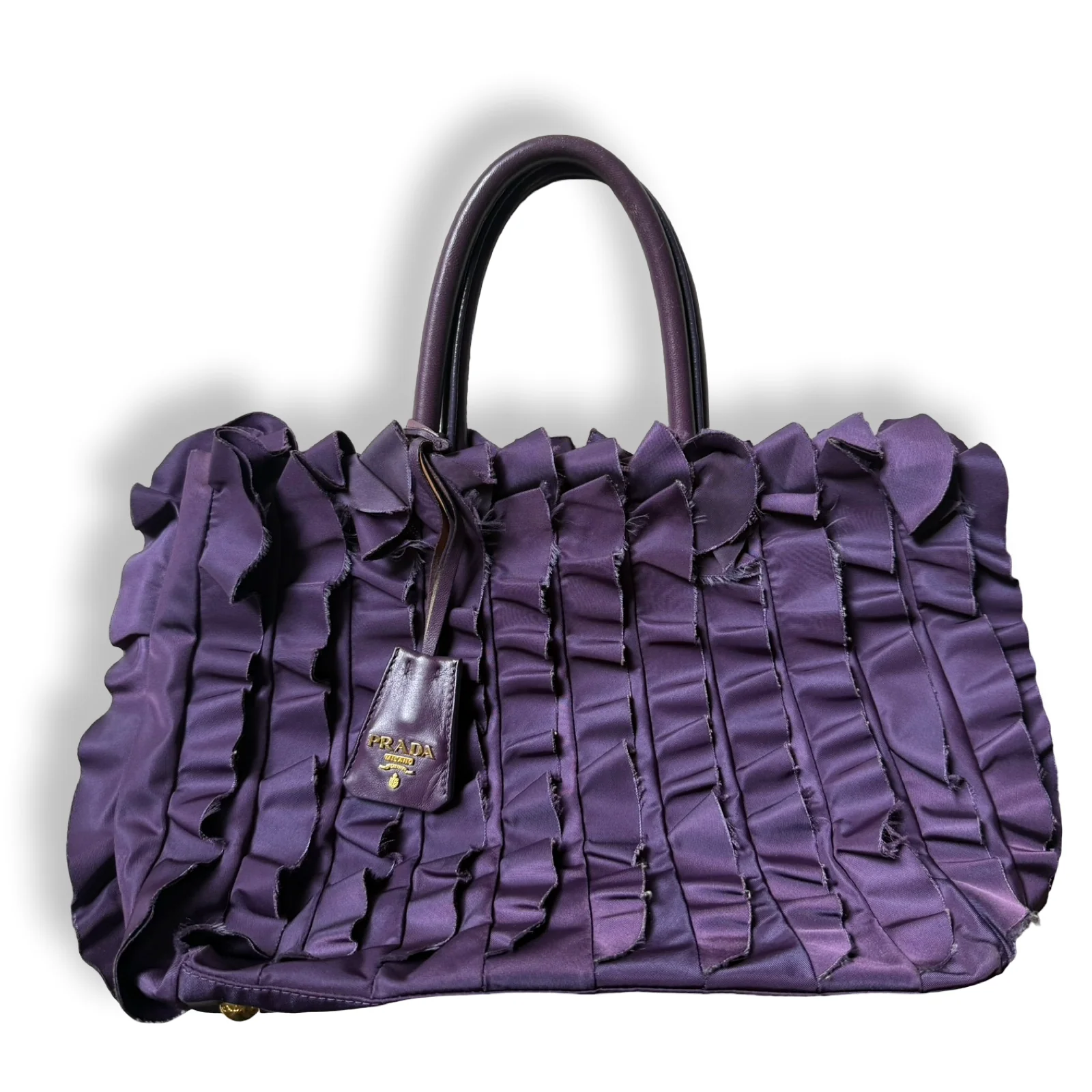 Prada Tessuto Ruffle Tote by The Vintage New Yorker