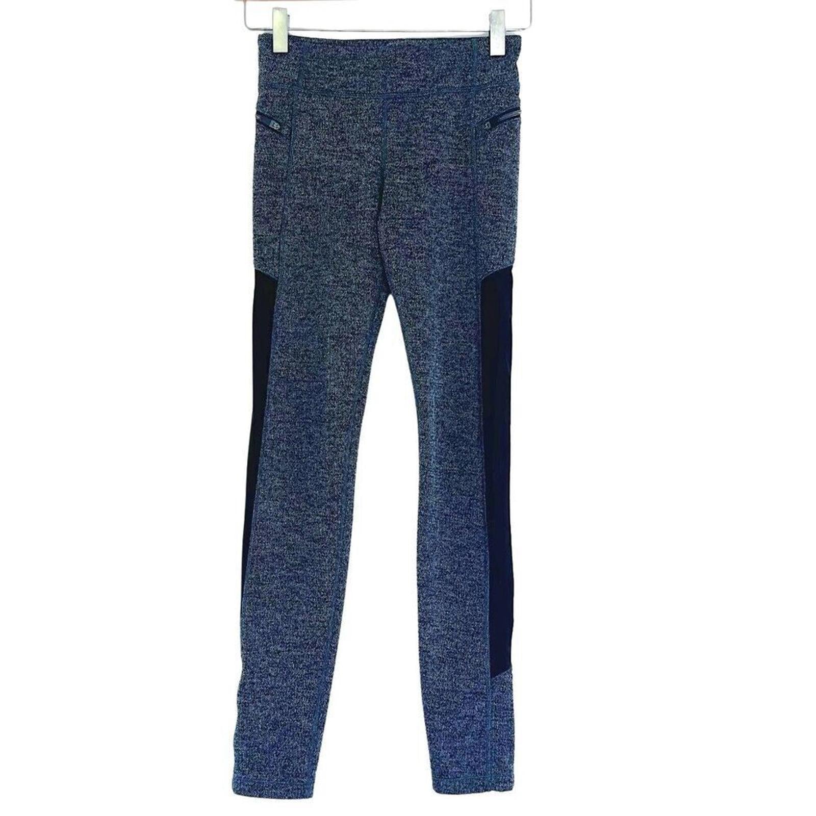 Athleta Girl's Black and White herringbone Leggings Size by Hot Girl Secondhand