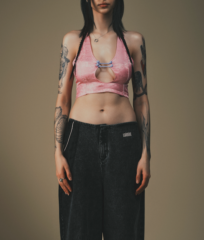 Bu Sleeveless Top Pink Cosmo by DAWANG
