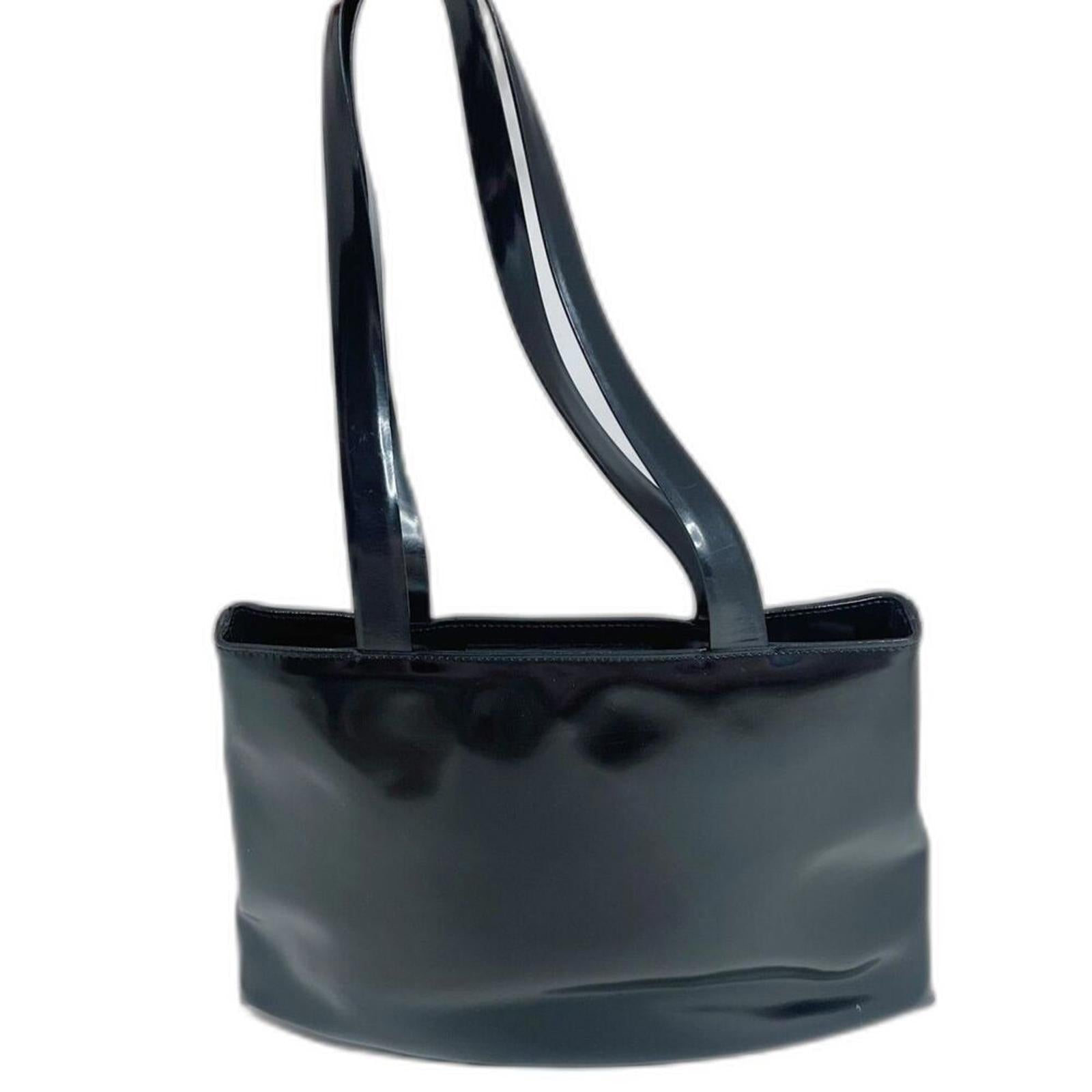Coccinelle Black Patent Leather Shoulder Bag Purse y2k Contemporary Sl by Hot Girl Secondhand
