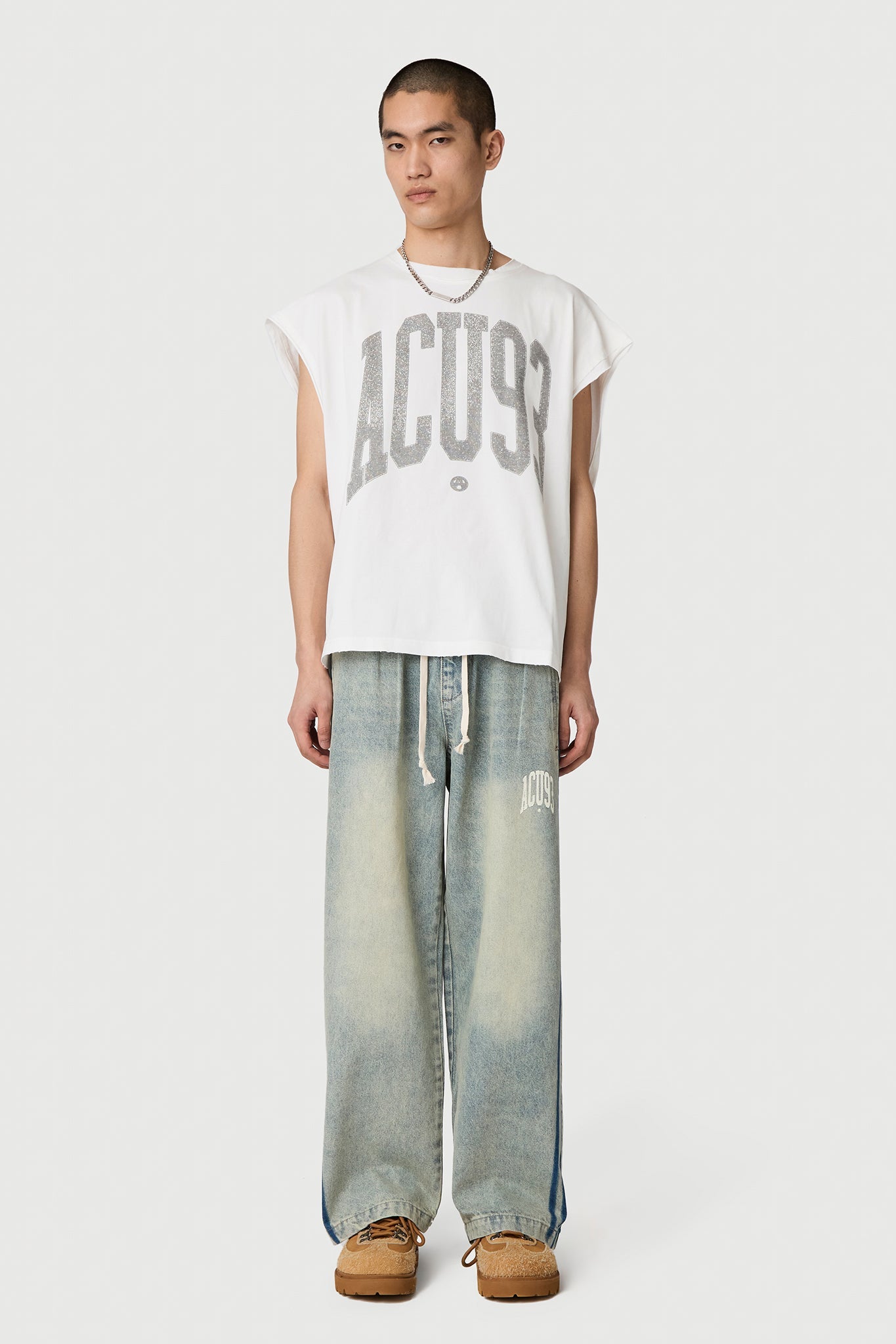 SPORTY DENIM PANT BLUE by Acupuncture1993