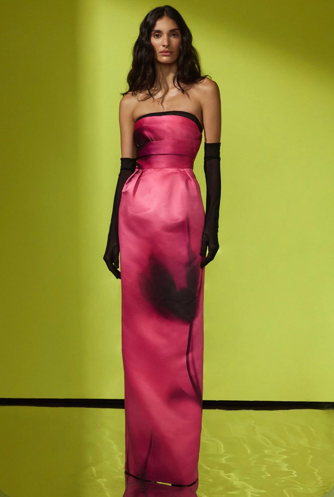BCBGMAXAZRIA Madison Printed Gown by Sierra Deene