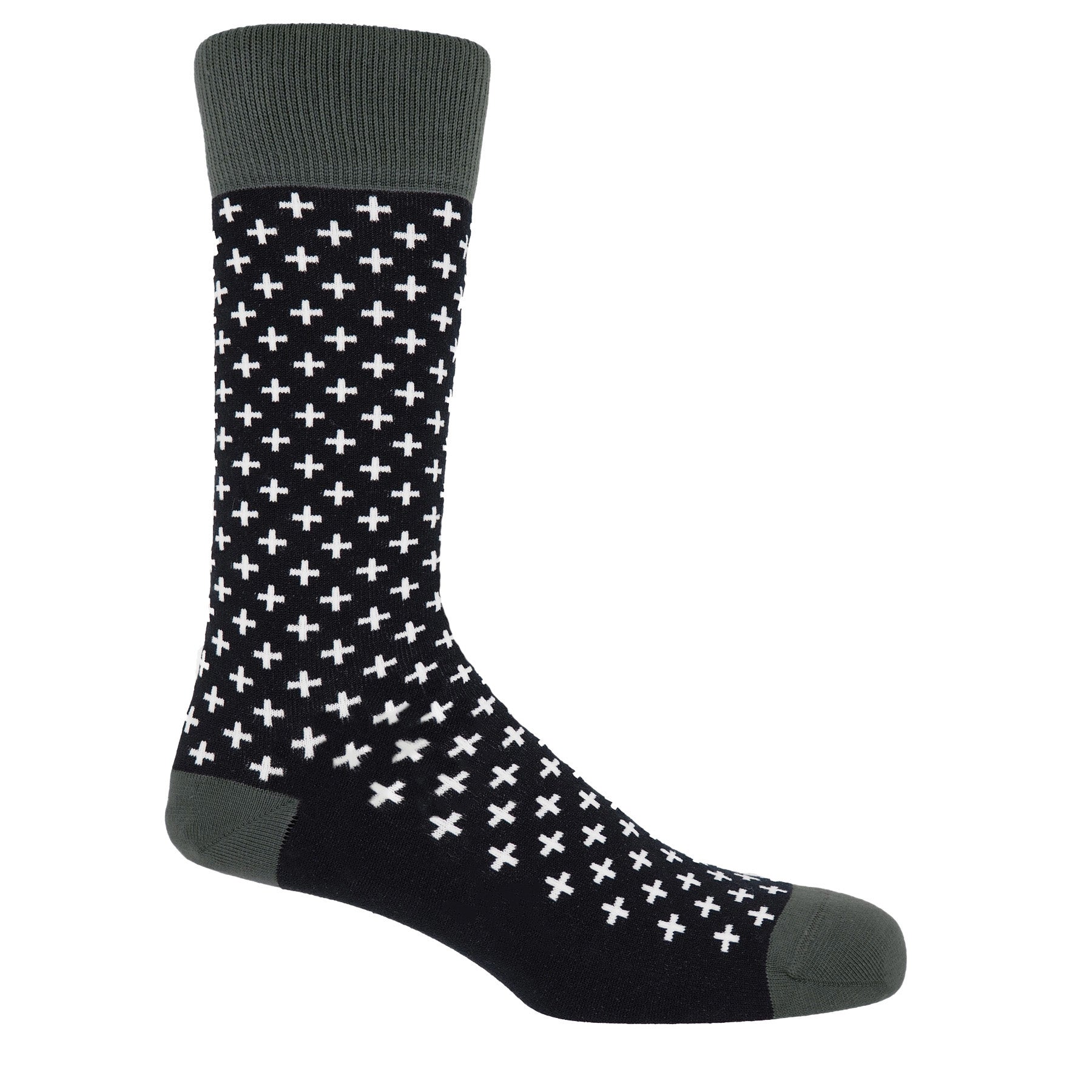 Crosslet Men's Socks - Black by Peper Harow
