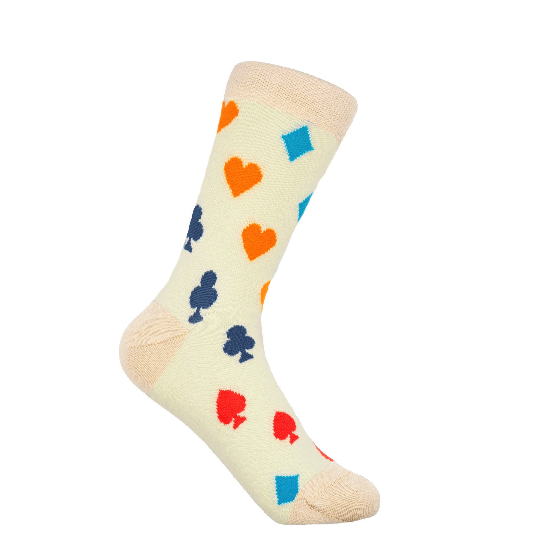 Royal Flush Women's Socks - Beige by Peper Harow