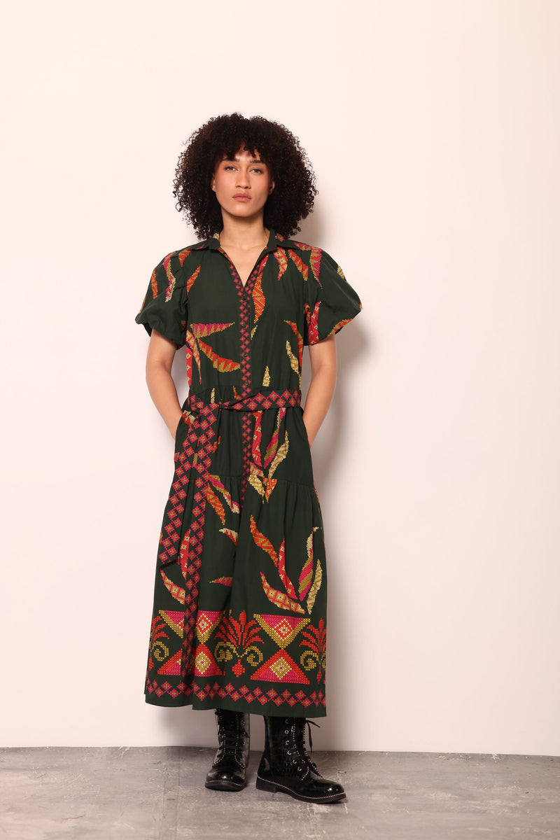 FOREST STITCH DELLA DRESS by Maude Vivante