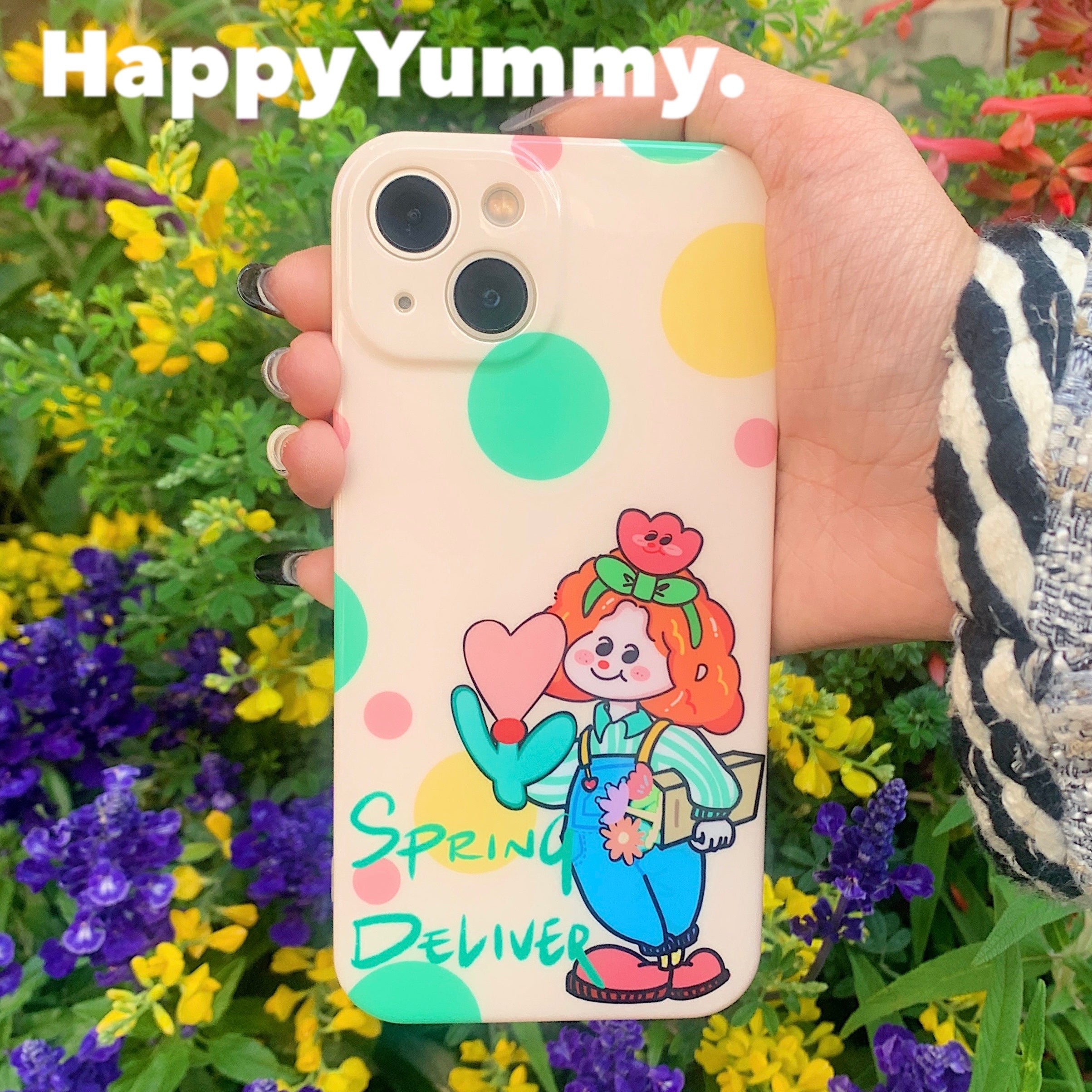 Harajuku Phone Case Glossy Soft Original Design – HappyYummy by Land Decora