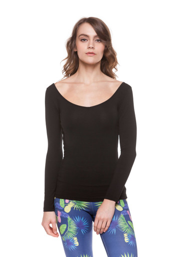 Long Sleeve Modal Sweetheart Tee by A to Z Tees