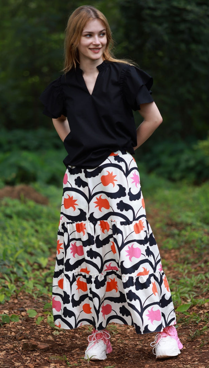 KAZAKH TULIPS ADA Skirt by Maude Vivante