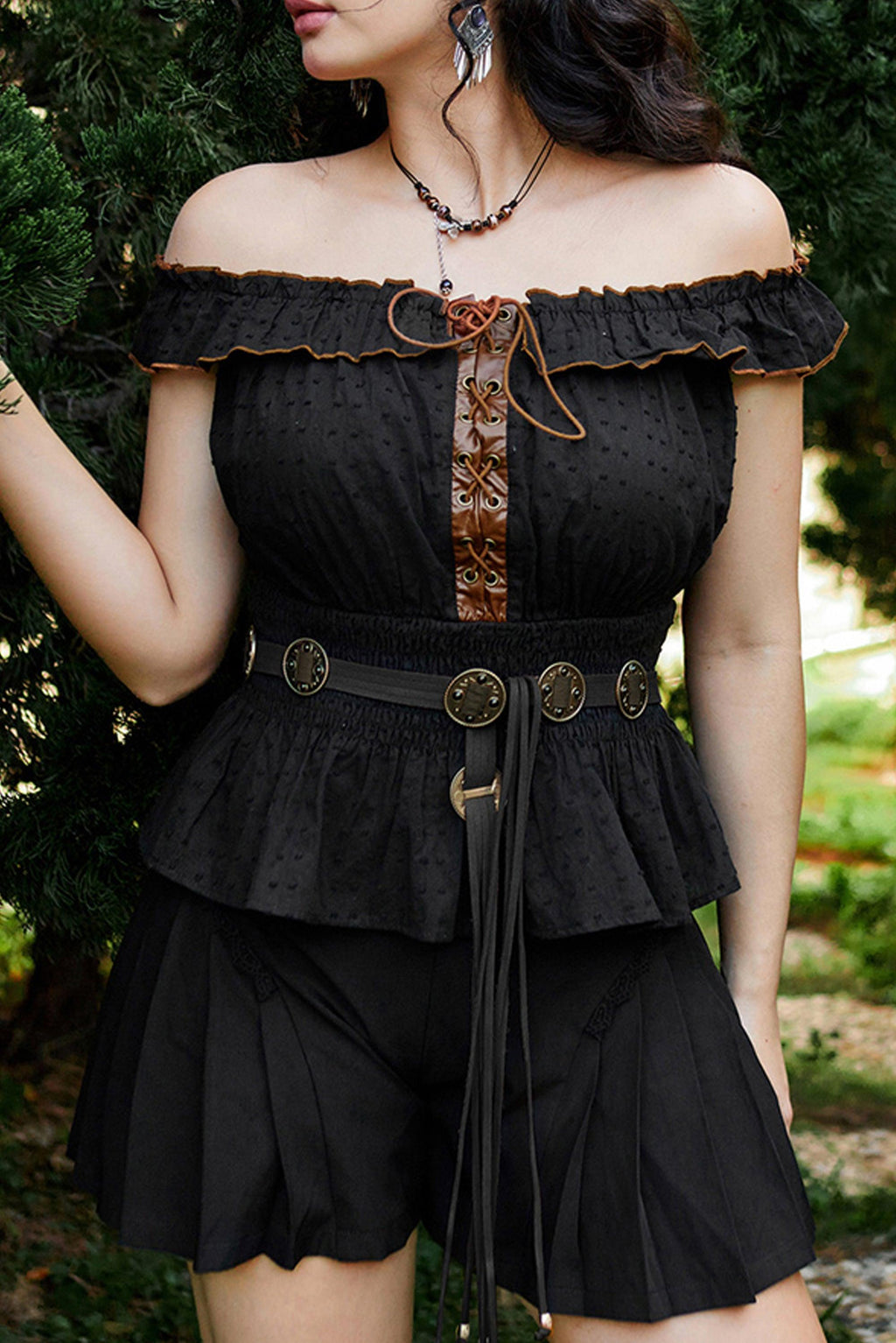 Concho Tie Belt by KATAKOMB