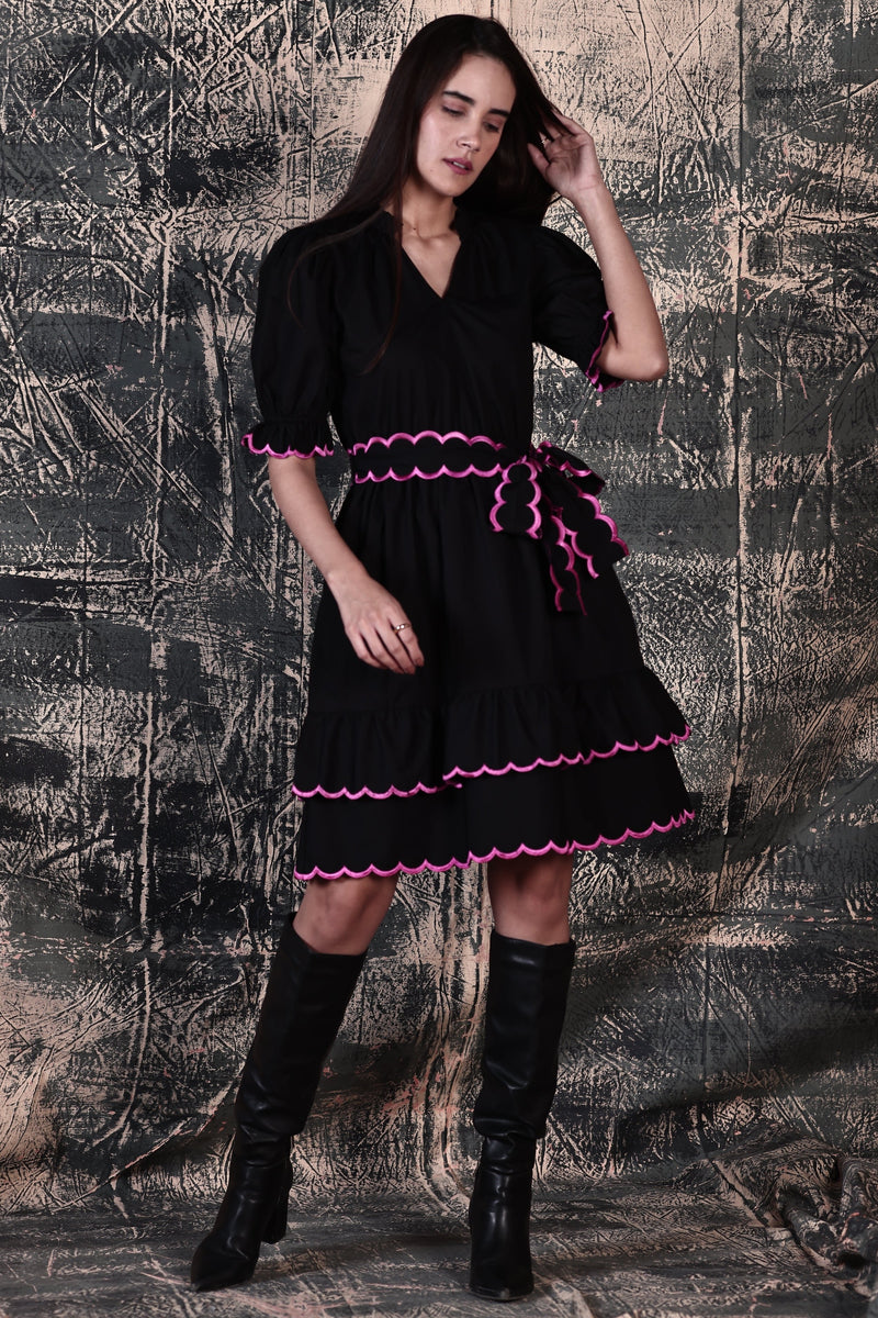 BLACK ATHENA DRESS by Maude Vivante
