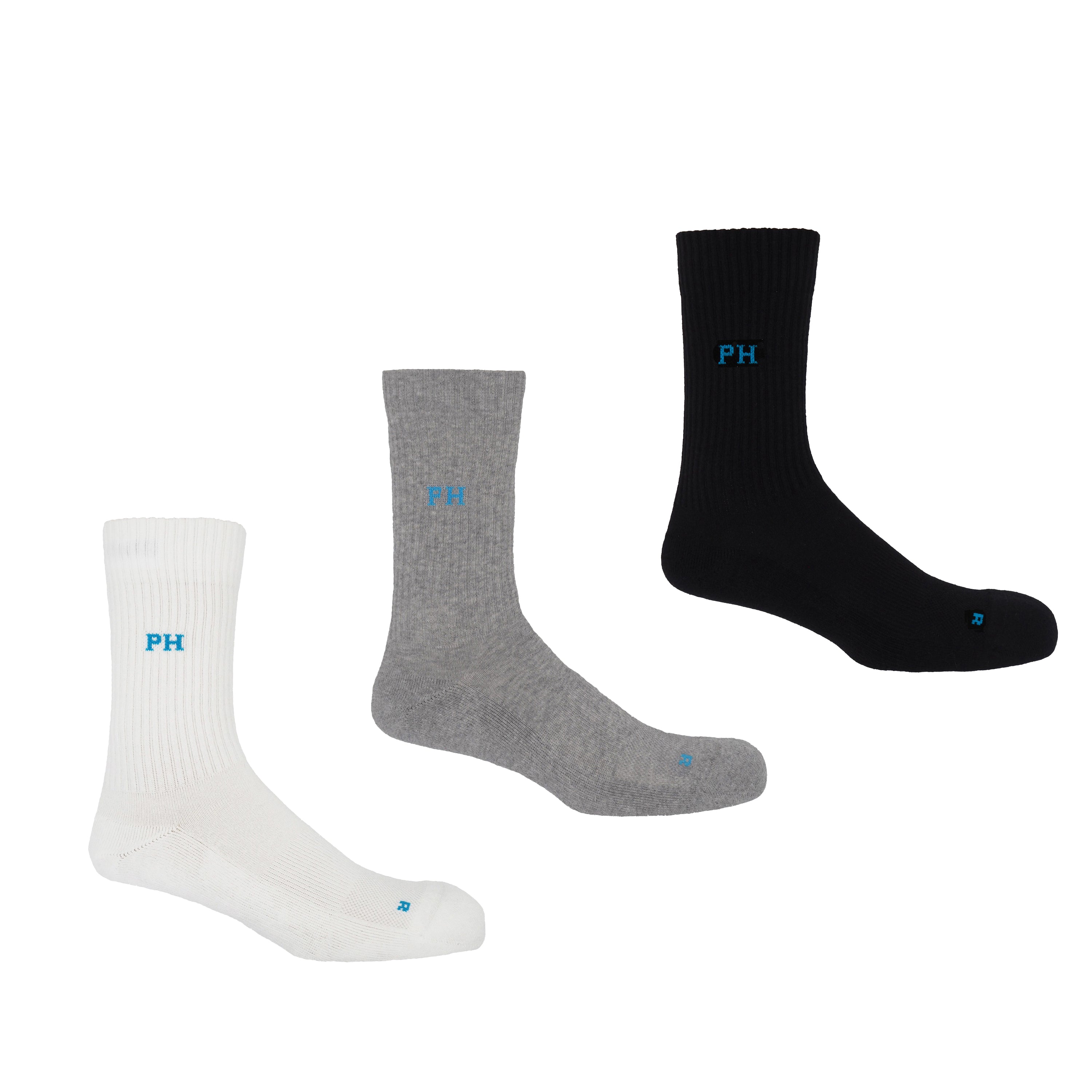 3 Pack Essential Men's Sport Socks - Mixed by Peper Harow
