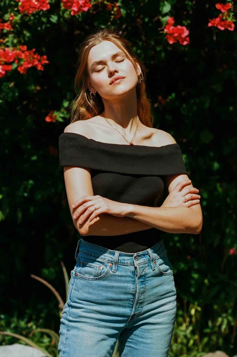 Maverick Top I Black off the shoulder by Merritt Charles