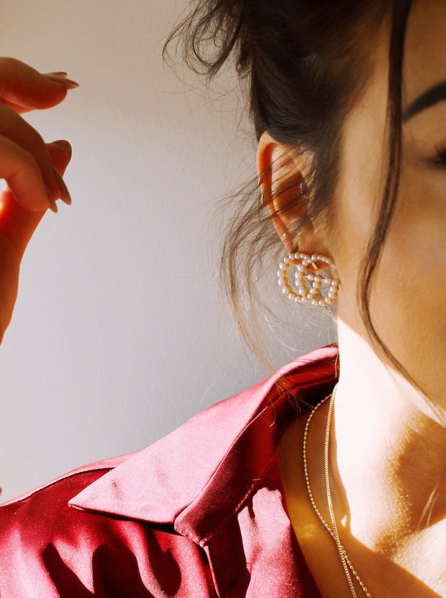 GABRIEL EARRINGS IN PEARL by RAËLIV