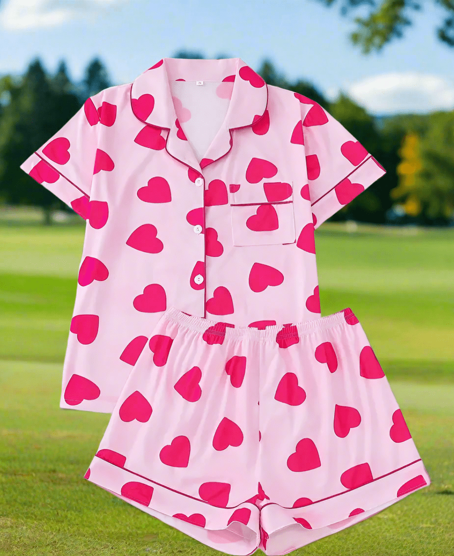Heart Jammies by Putter Girl