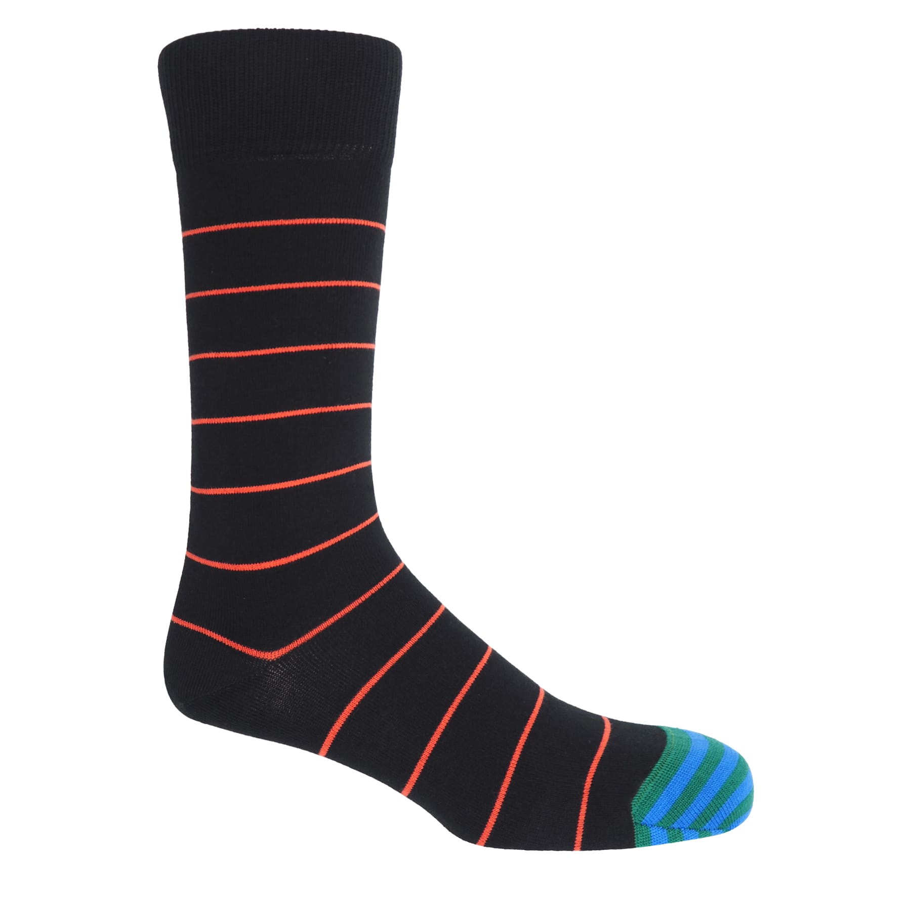 Thin Stripe Men's Socks - Black by Peper Harow