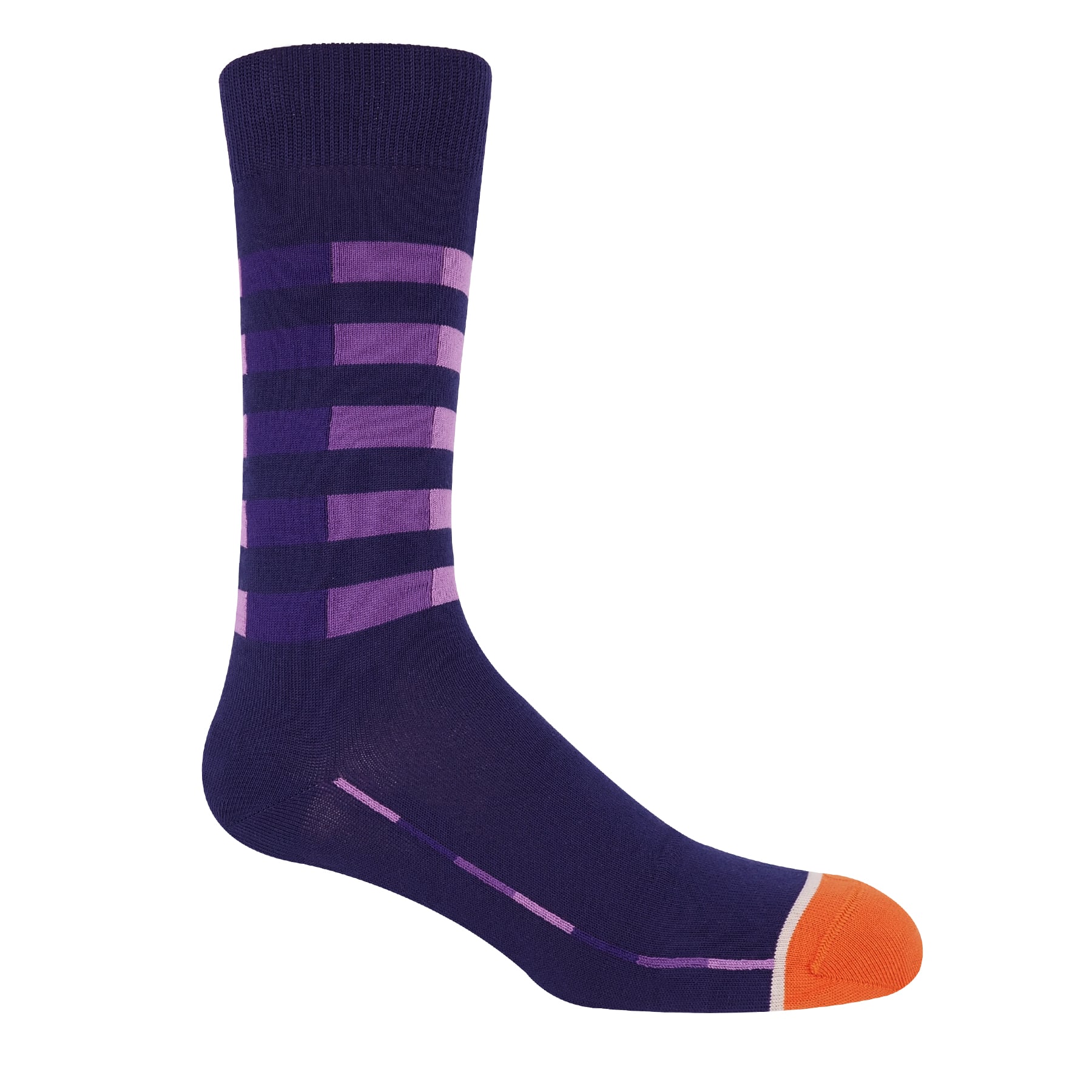 Quad Stripe Men's Socks - Midnight by Peper Harow