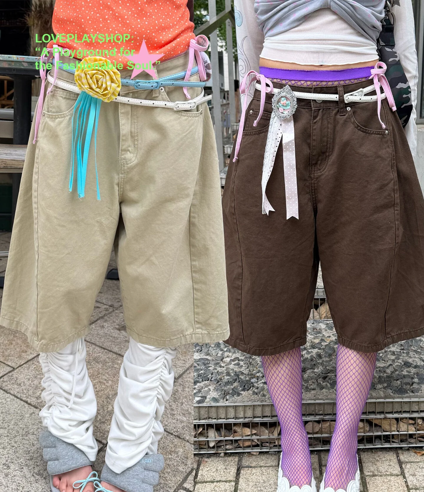 Wide Leg Cotton Casual Shorts - loveplayshop by Land Decora