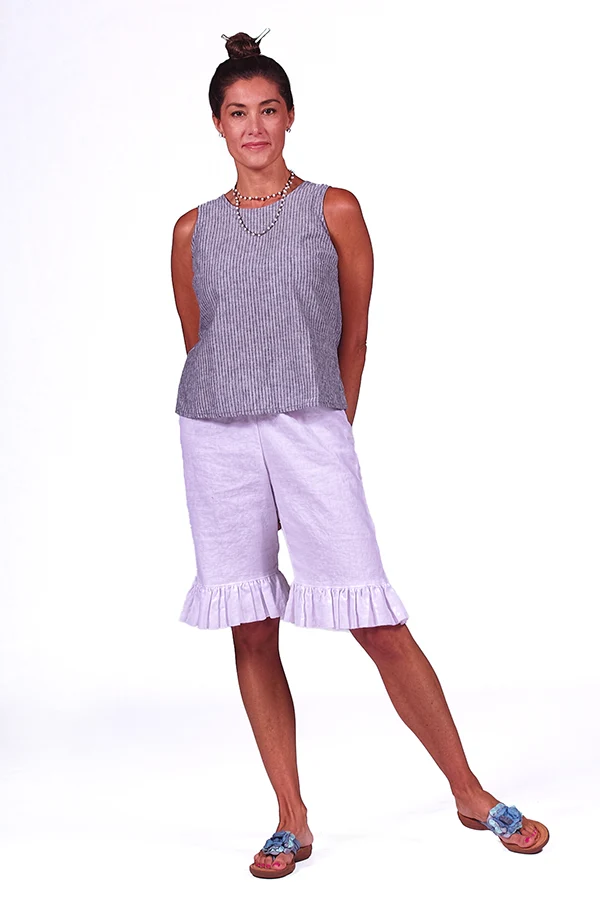 ticking stripe tank top by Goddess Gear