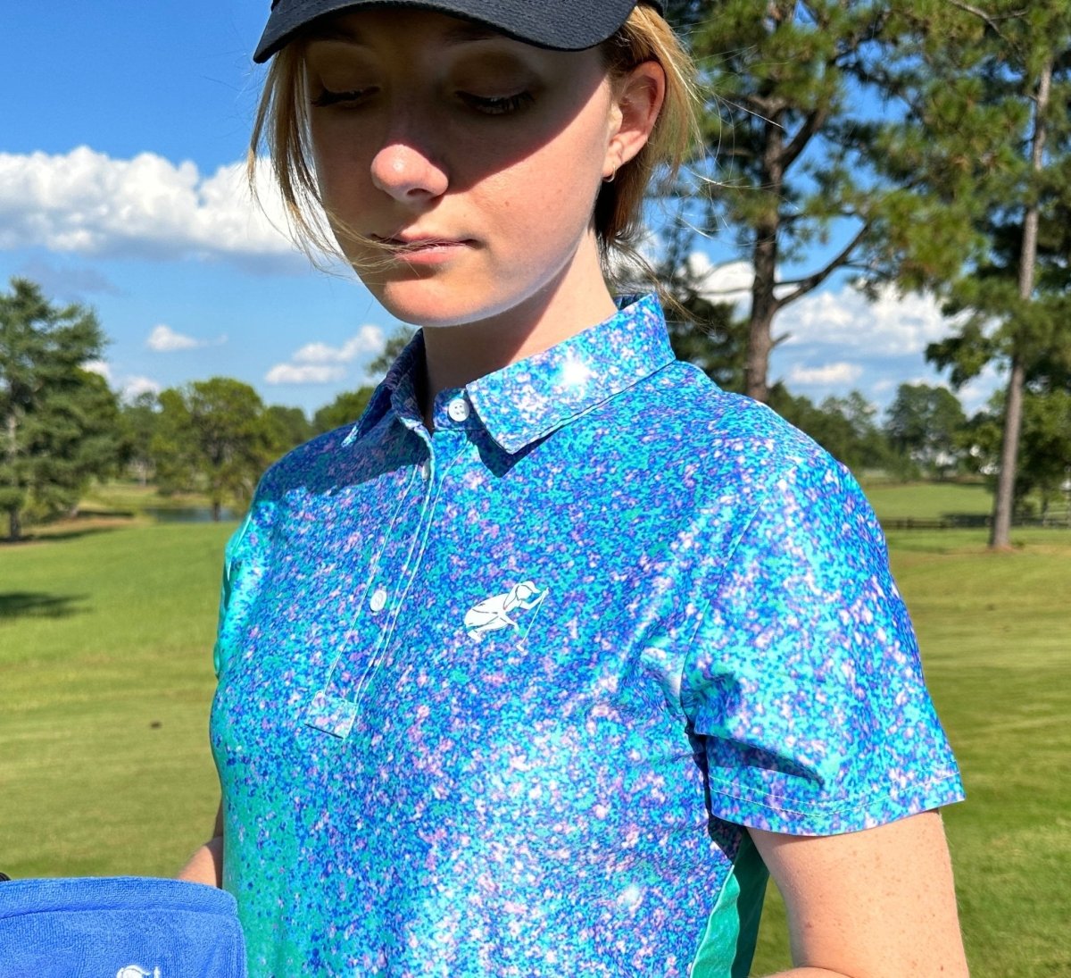 Blue Star Light Polo by Putter Girl