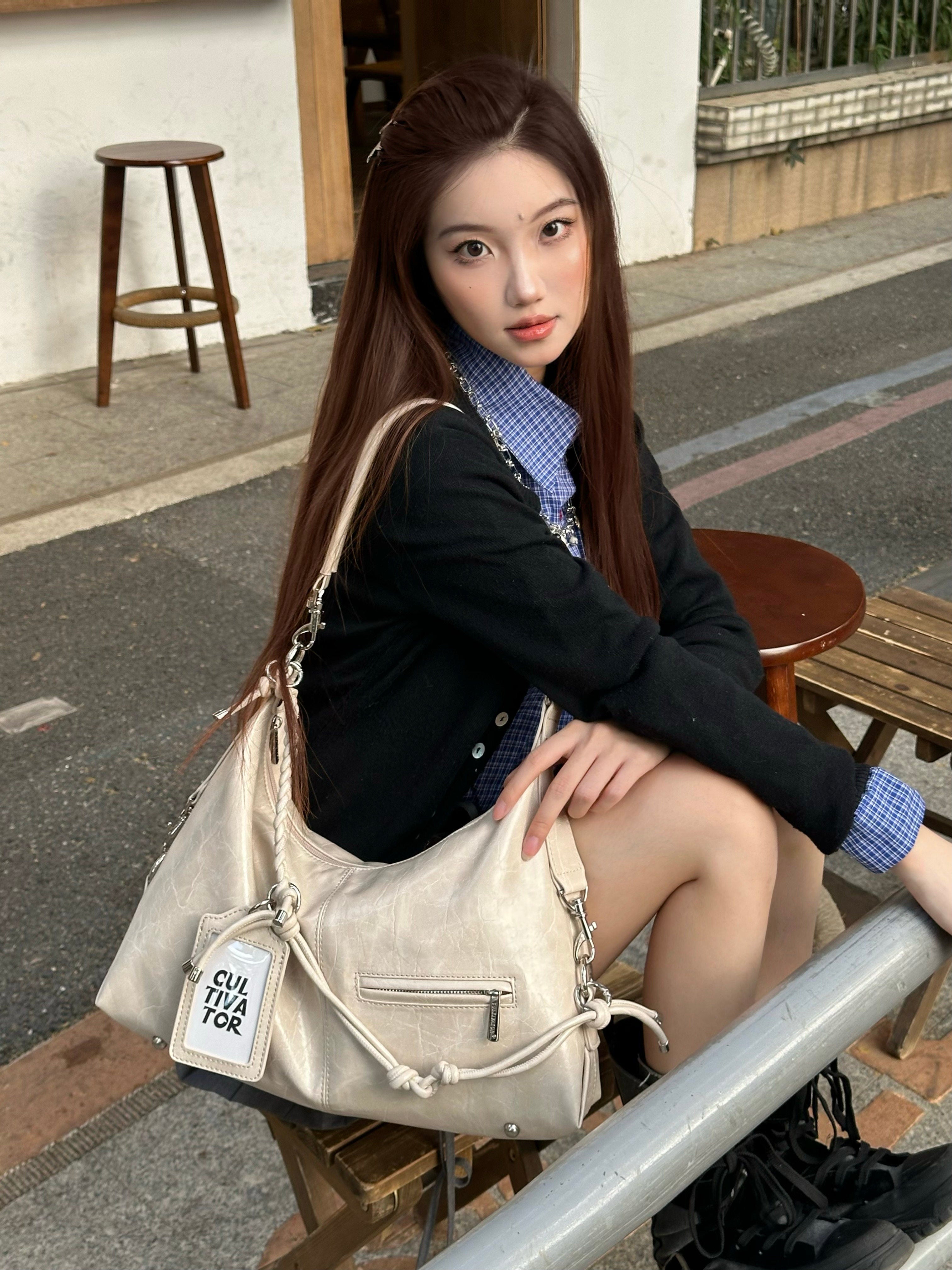 Vintage Hobo Shoulder Bag - Cultivator by Land Decora