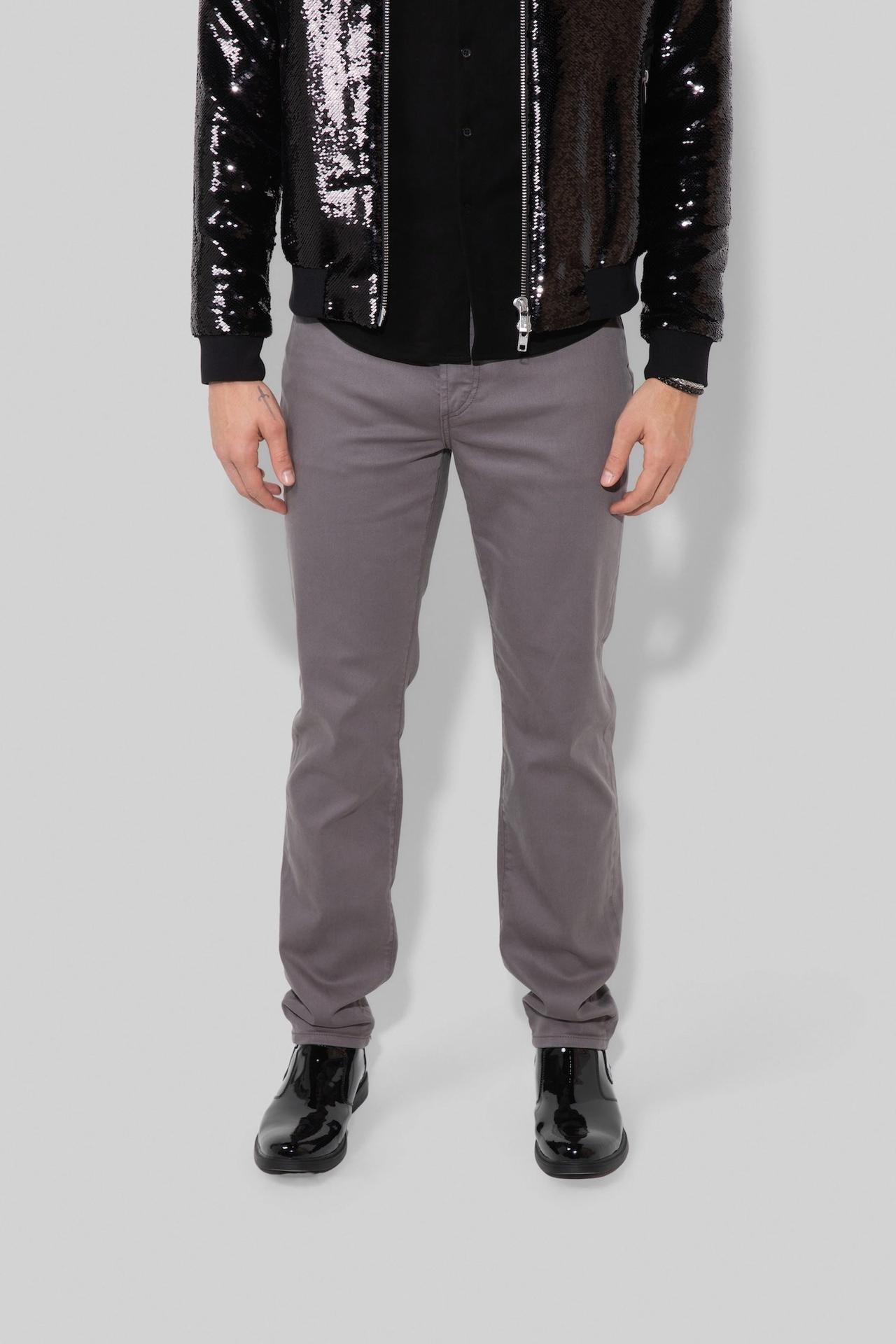 Brando Parisian Luxe Eiffel Tower Stretch Slim Jean by MONFRERE
