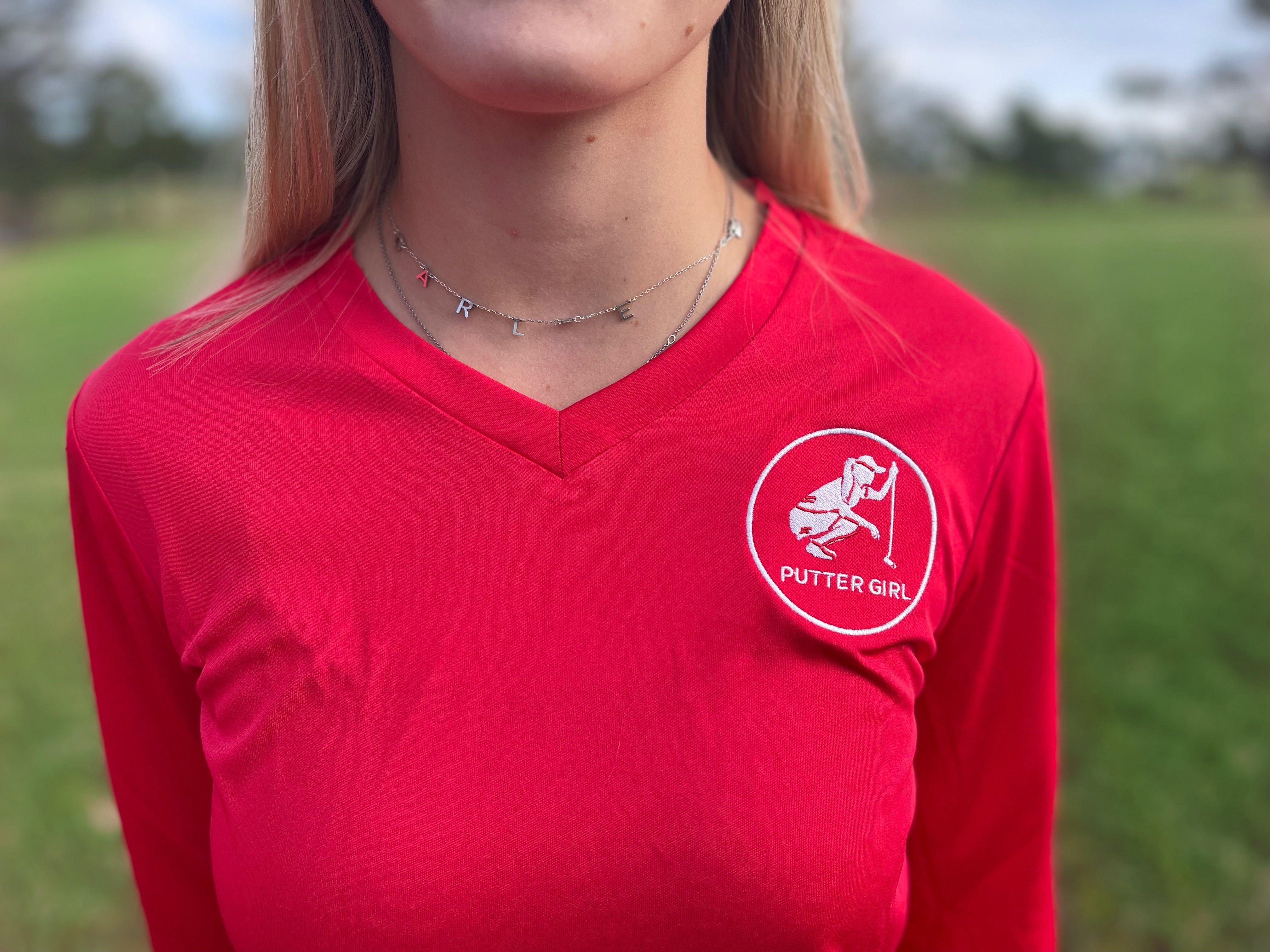 Long Sleeve Performance Zone Adult and Youth Tee by Putter Girl