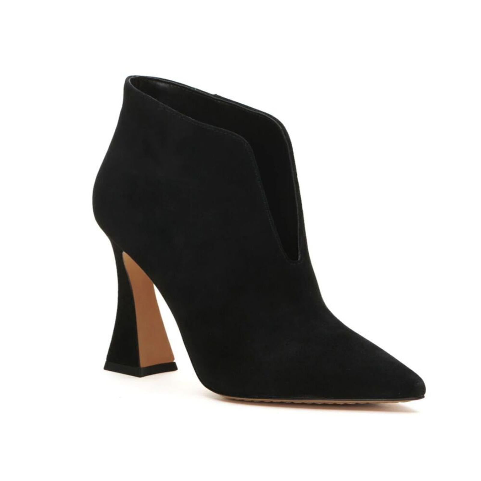 Vince Camuto Avelind Black Suede Dress Bootie Heeled Ankle Boot Size 8 by Hot Girl Secondhand