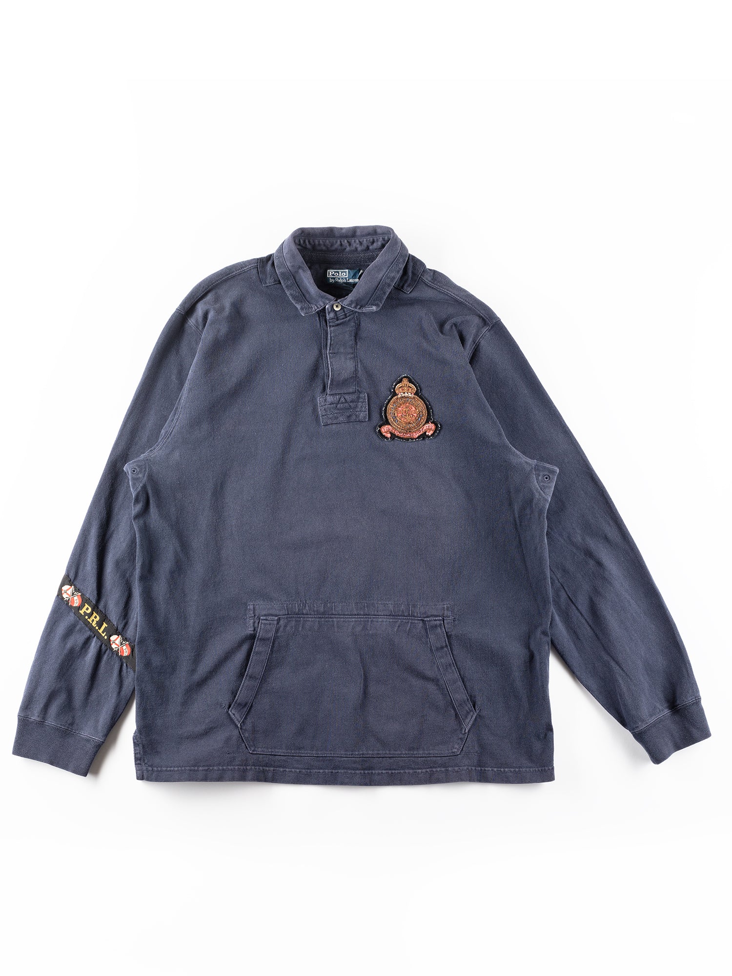 Vintage 00's Men Ralph Lauren Rugby Sweatshirt with Crest by Northern Grip