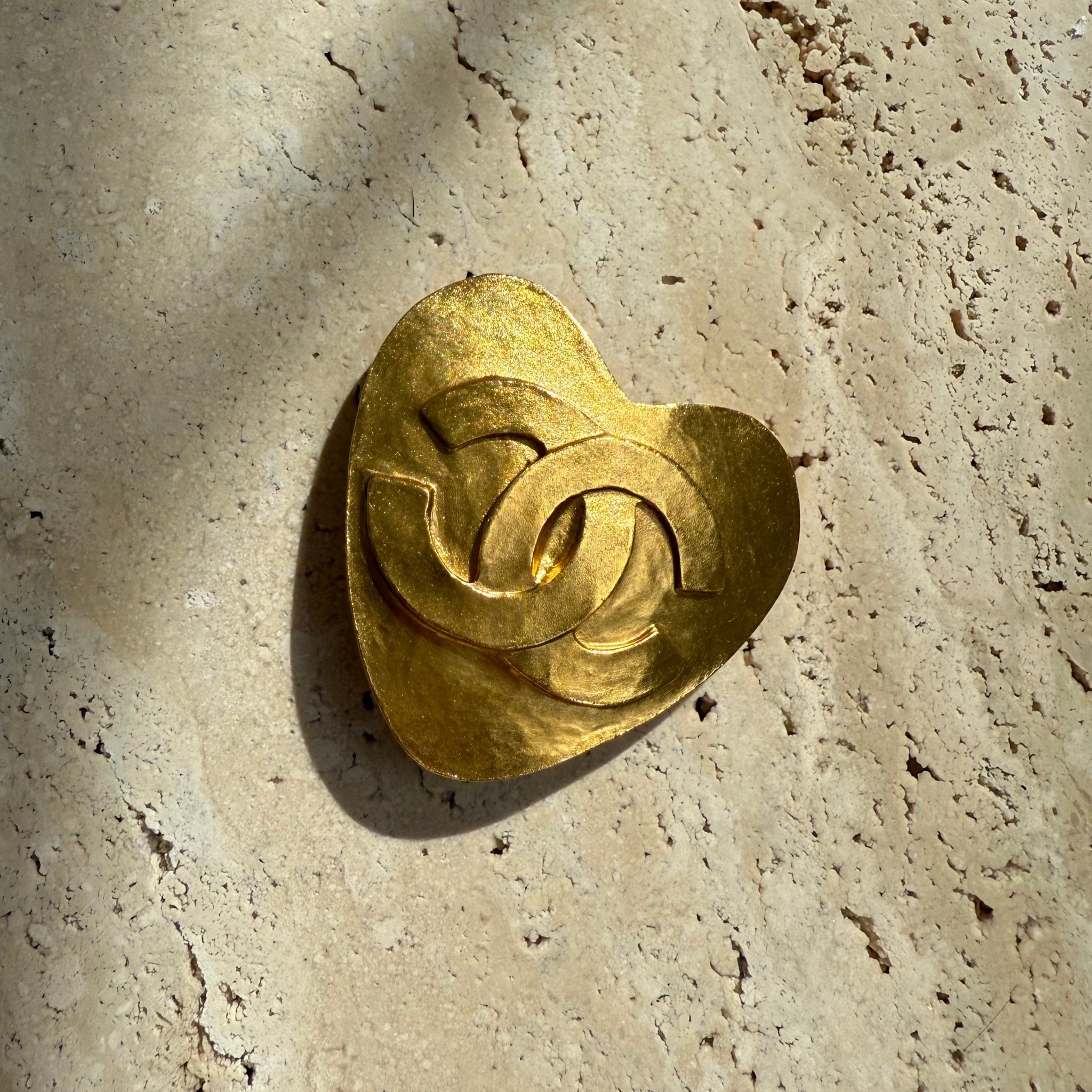 Chanel Vintage Heart Brooch by The Vintage New Yorker
