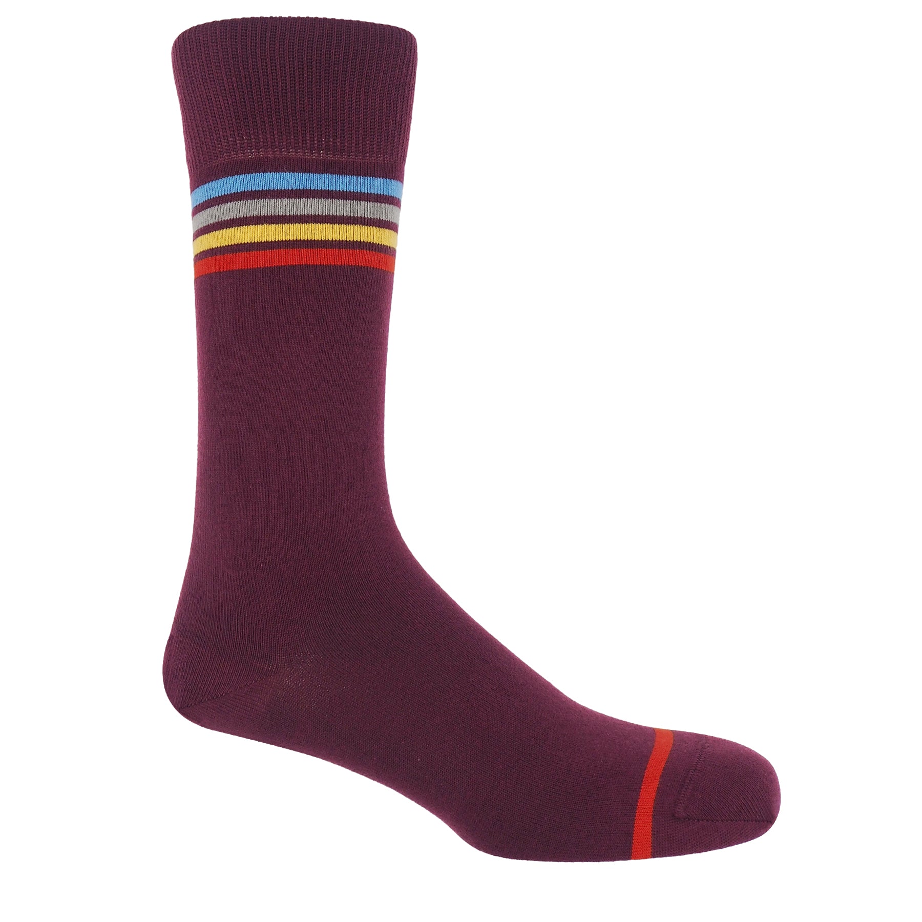 Mix Tape Men's Socks - Maroon by Peper Harow